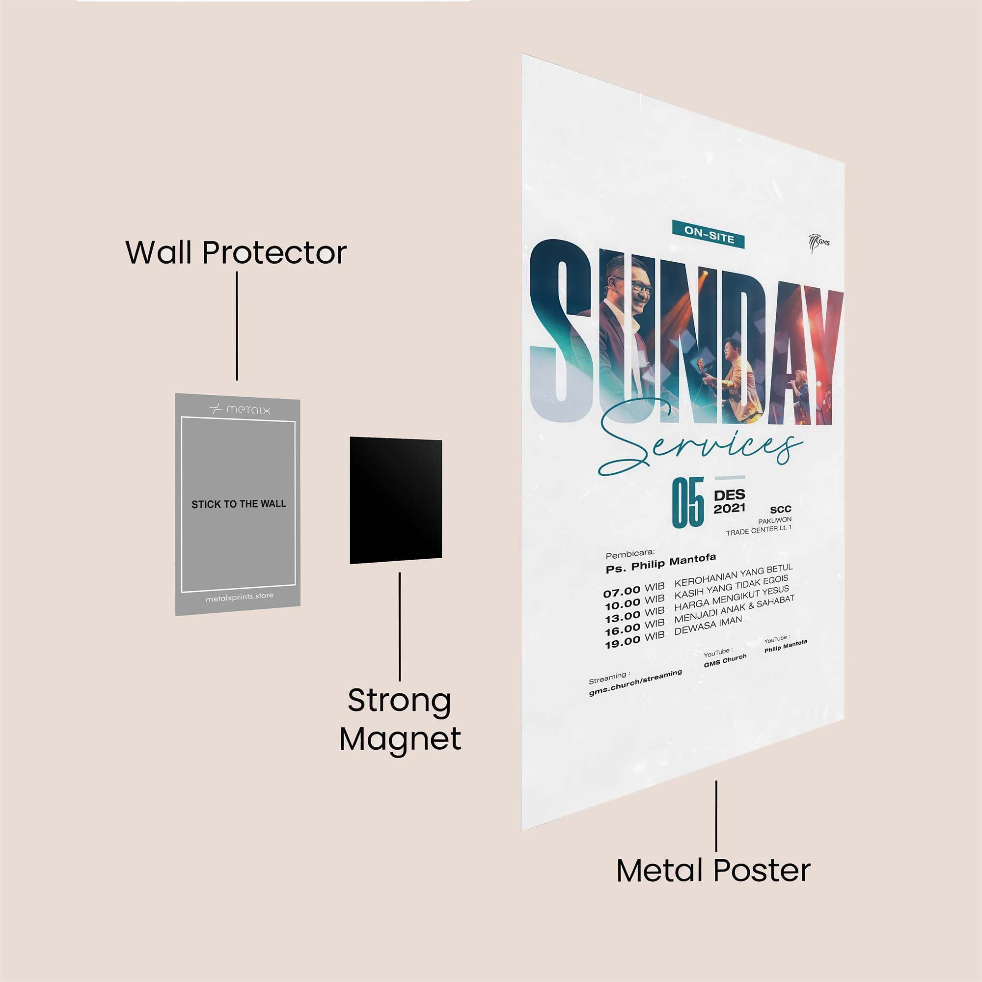 Sunday Serenity Safe Wall Magnetic / M