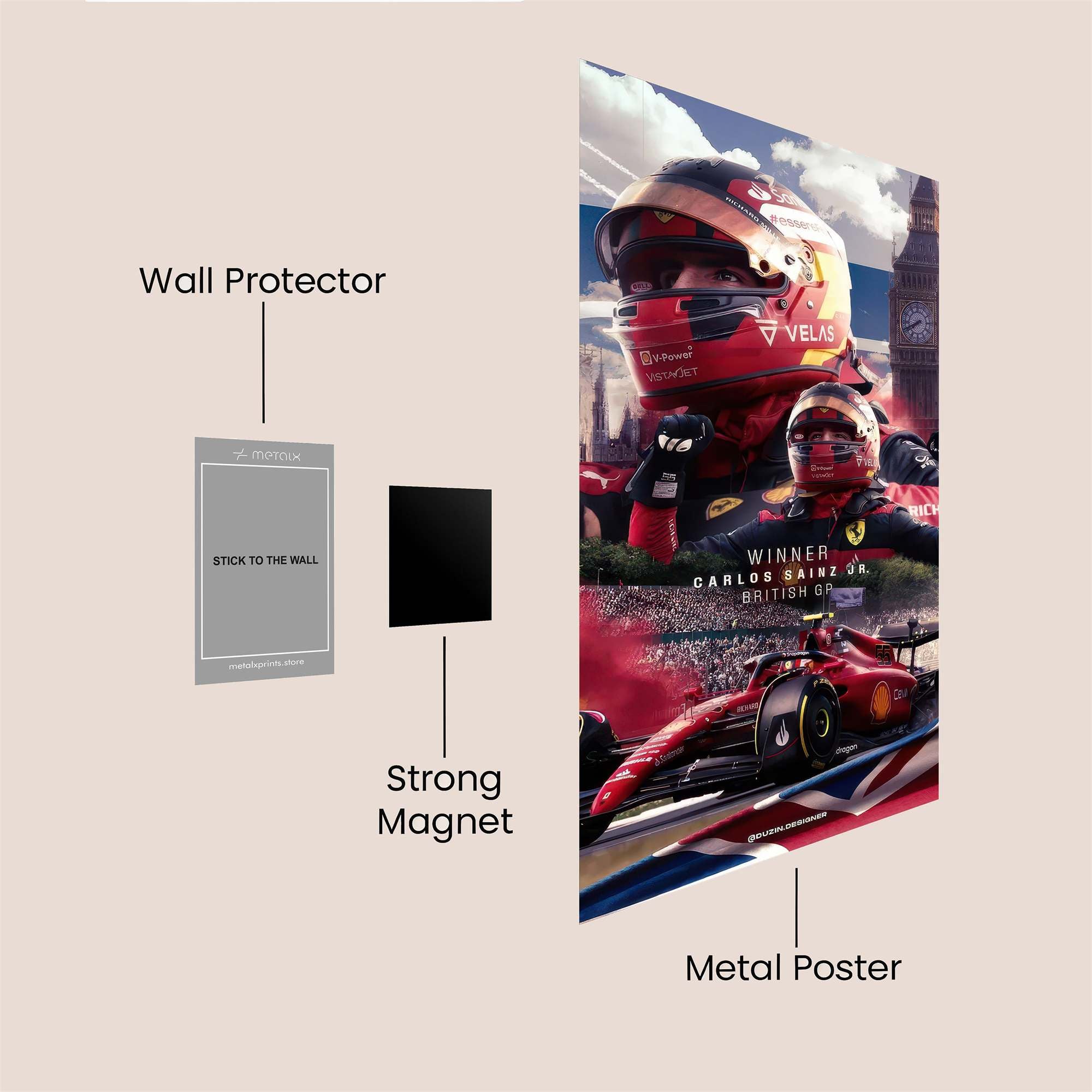 Sainz Triumphant Safe Wall Magnetic / M
