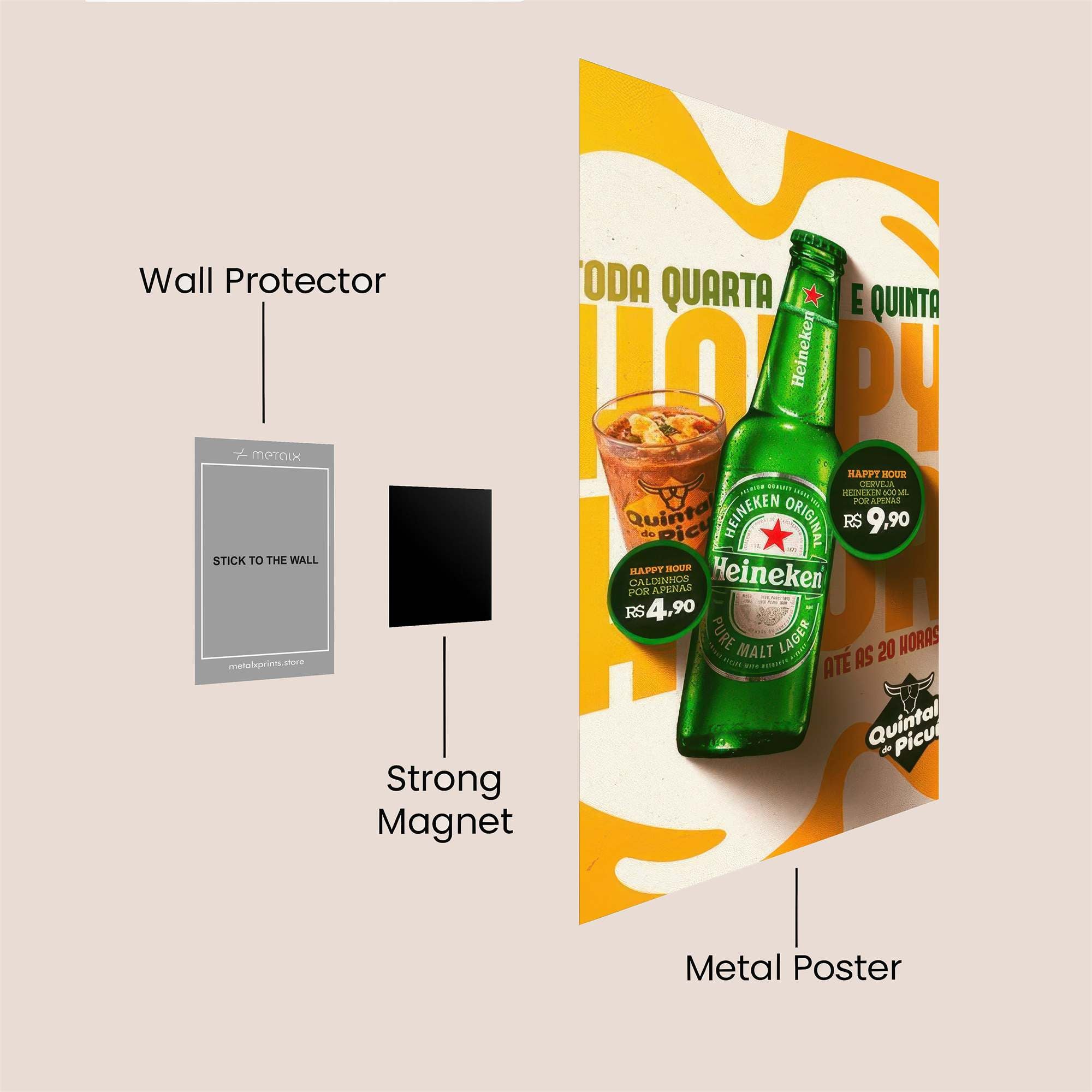 Heineken Happy Safe Wall Magnetic / M