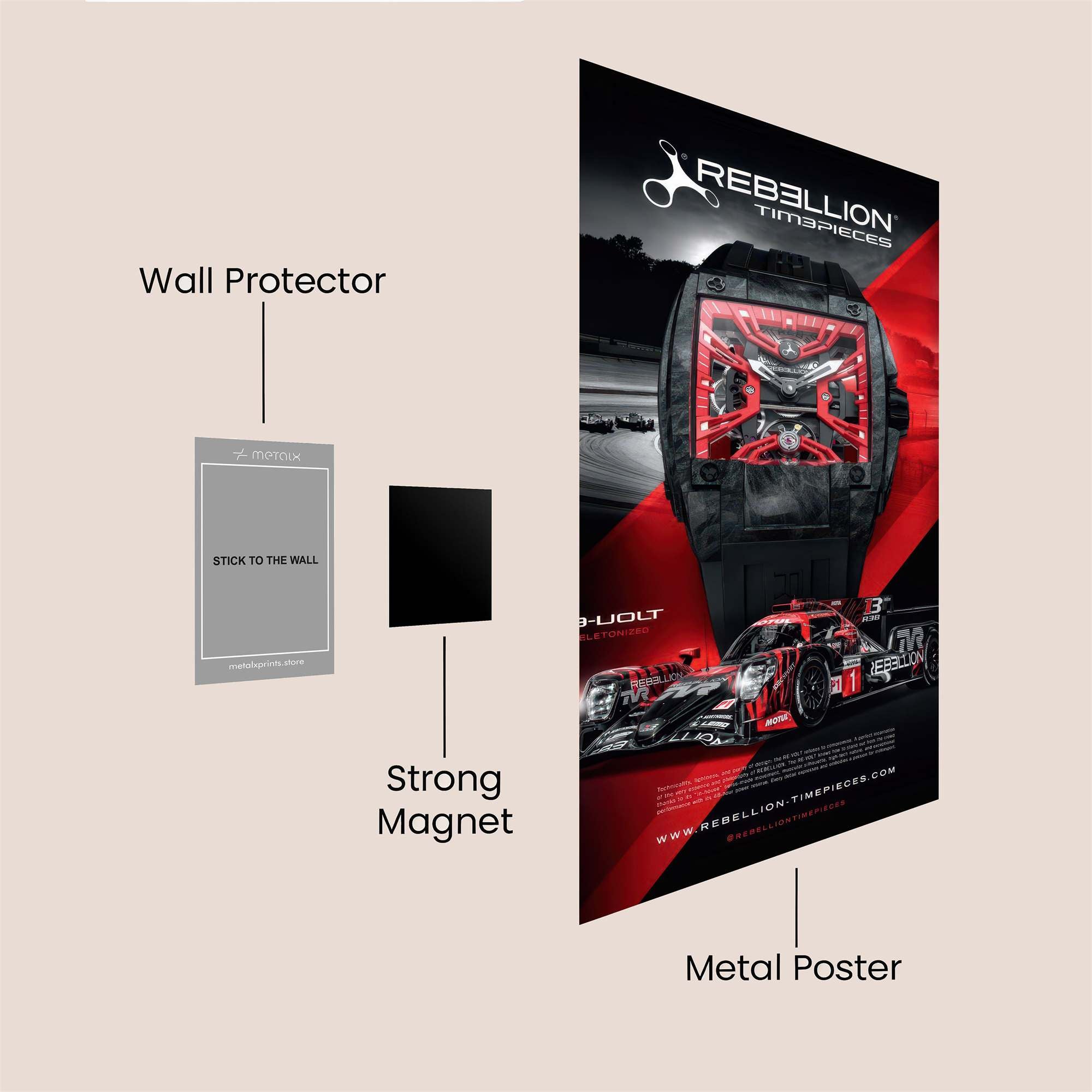 Rebellion Rush Safe Wall Magnetic / M