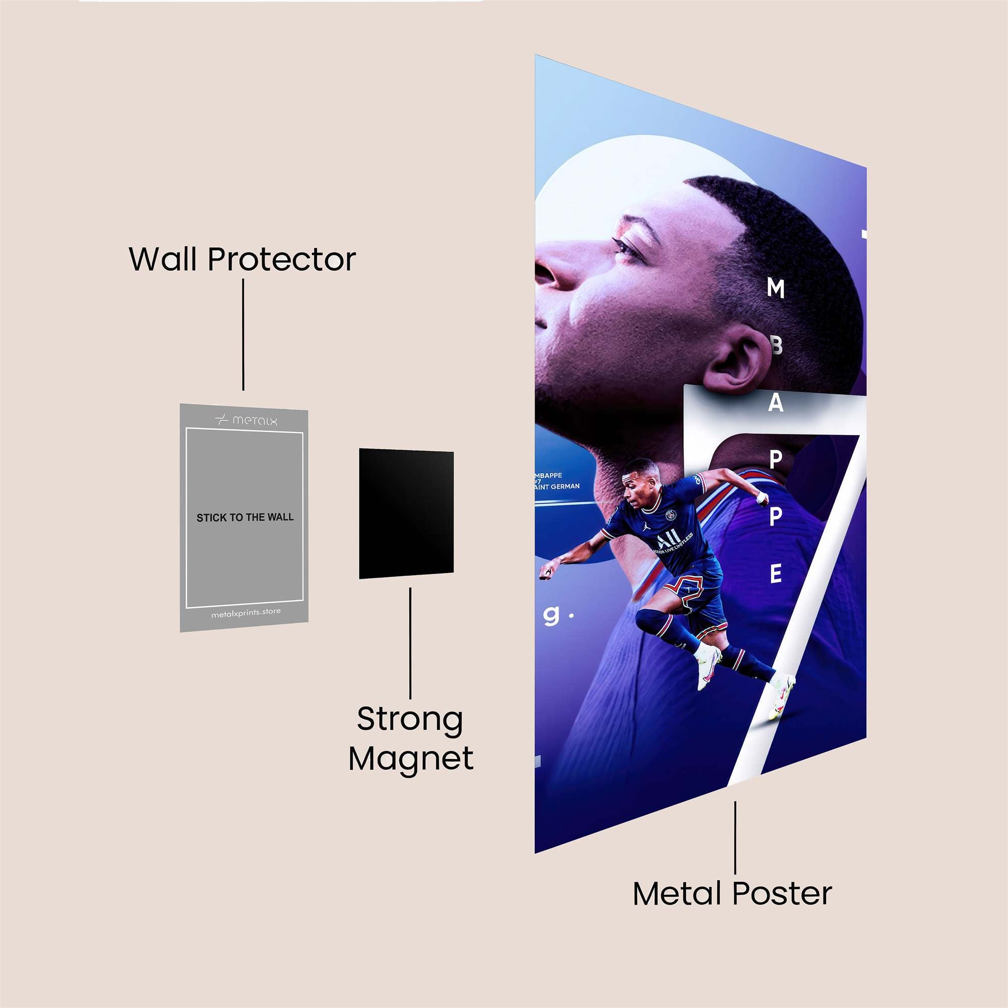 Mbappe Dynamic Safe Wall Magnetic / M