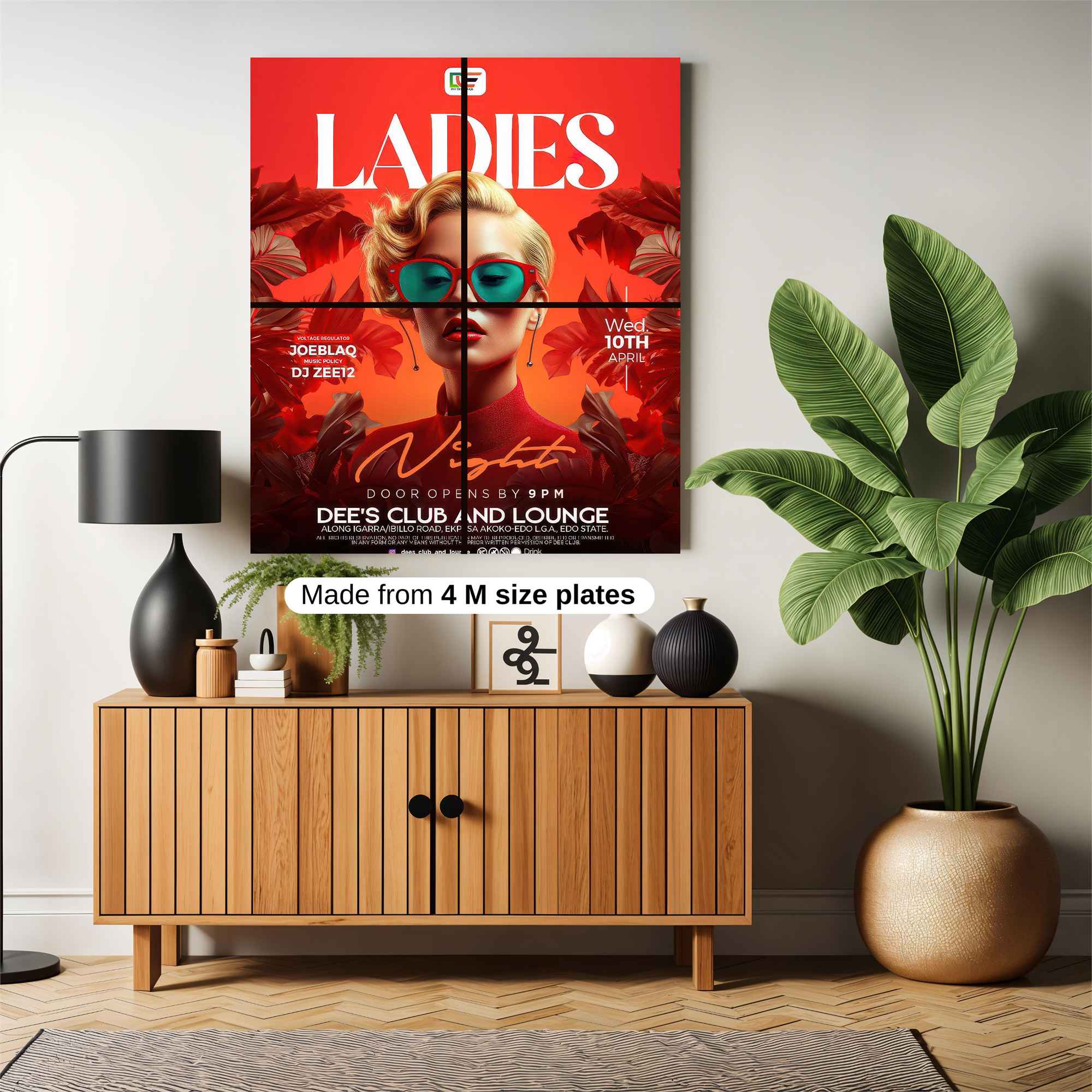 Glamour Night Safe Wall Magnetic / M