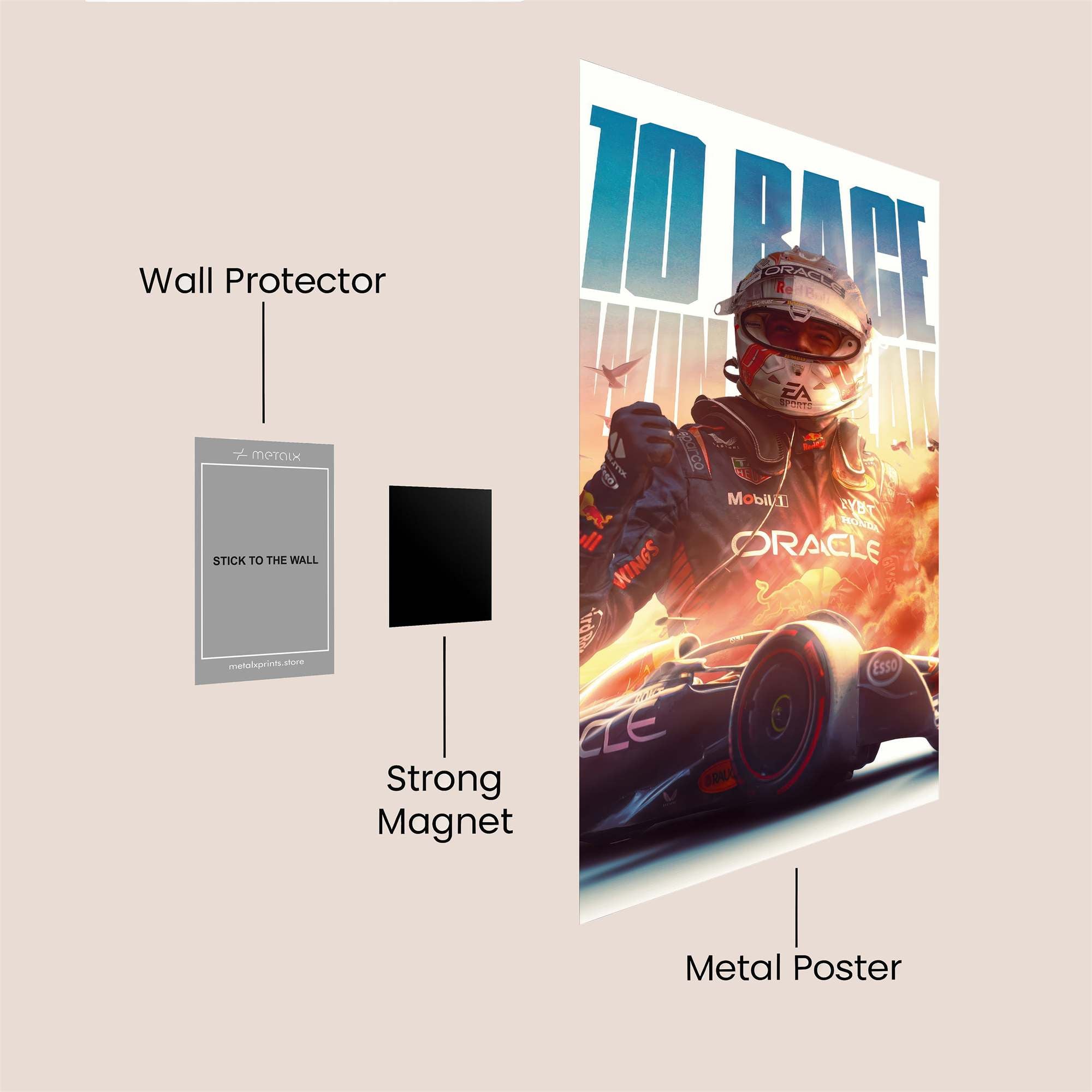 Verstappen Blaze Safe Wall Magnetic / M