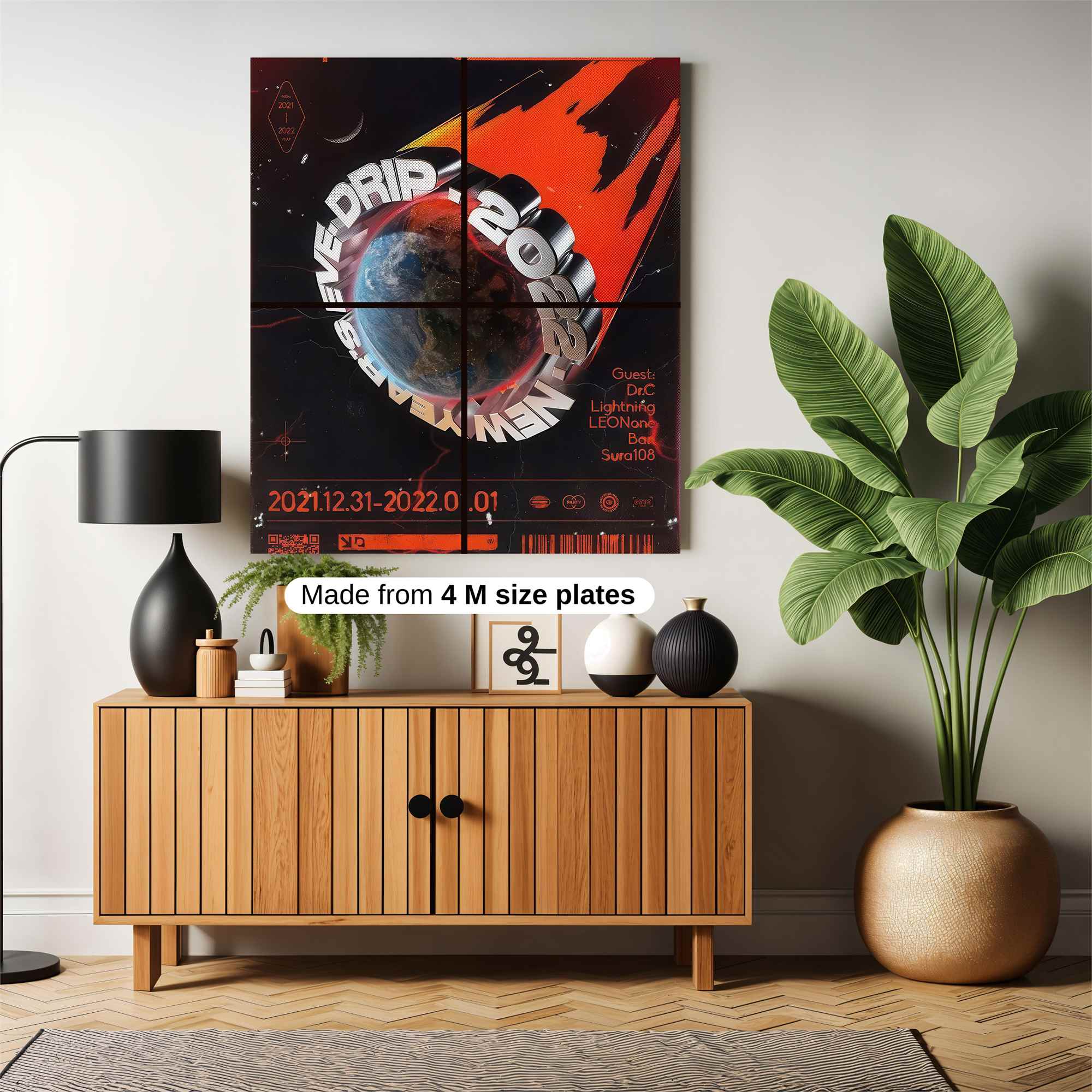 New Year's Eve Extravaganza Safe Wall Magnetic / M