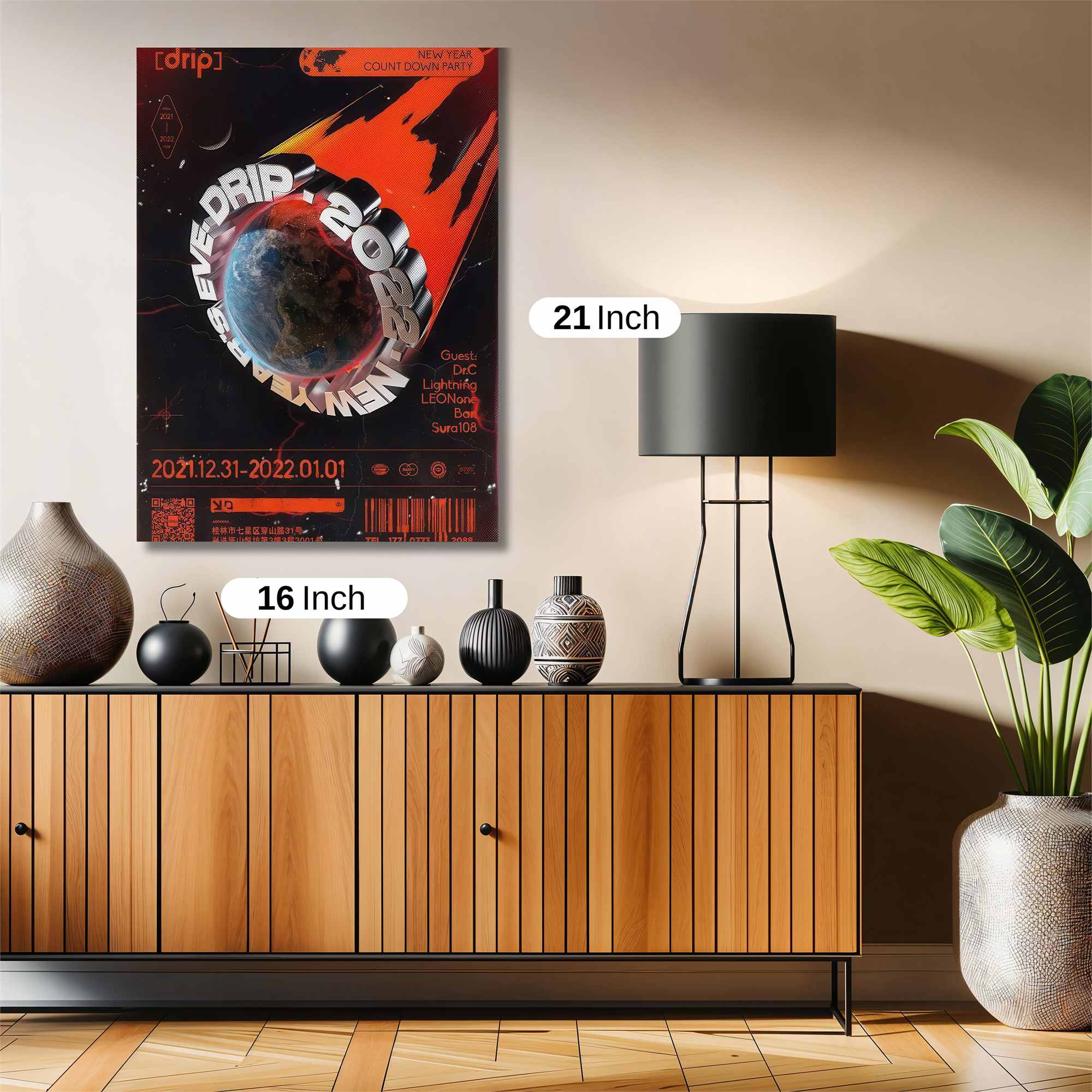 New Year's Eve Extravaganza Safe Wall Magnetic / M