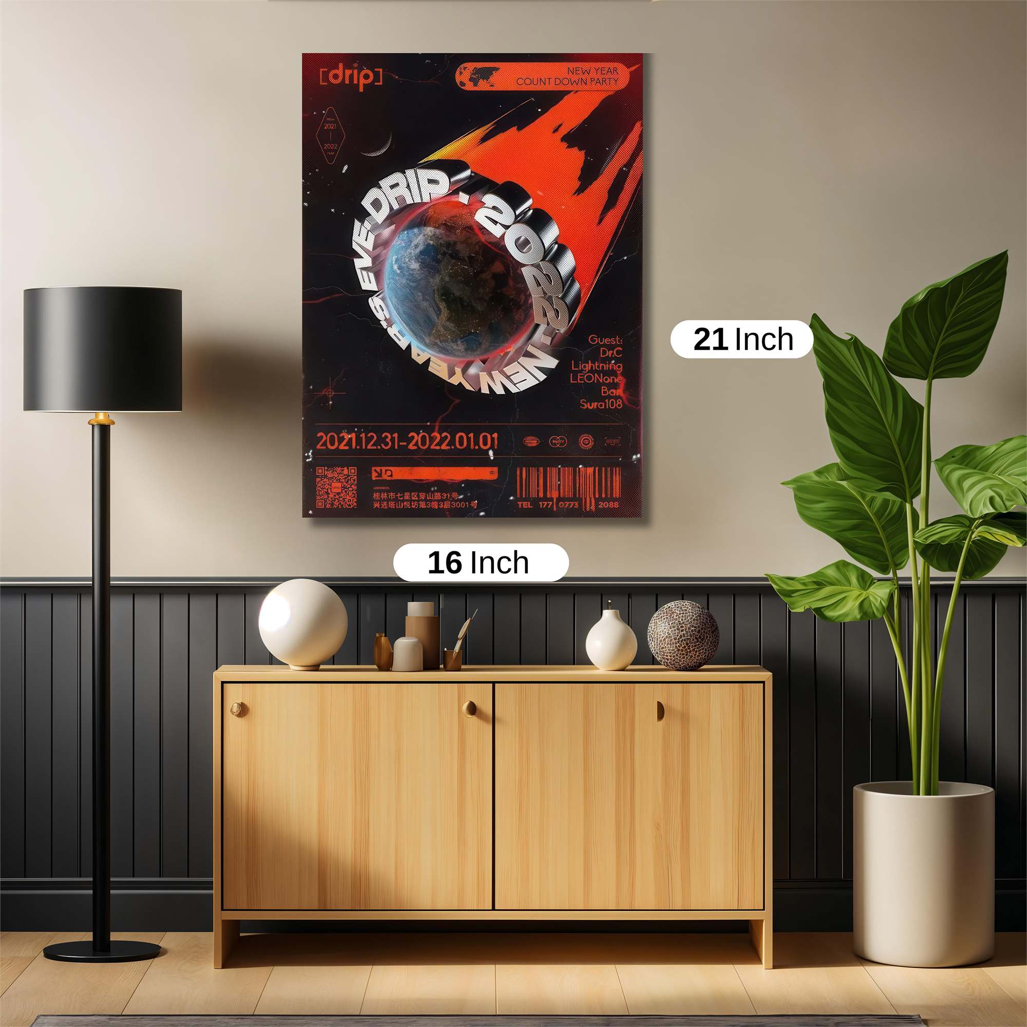New Year's Eve Extravaganza Safe Wall Magnetic / M