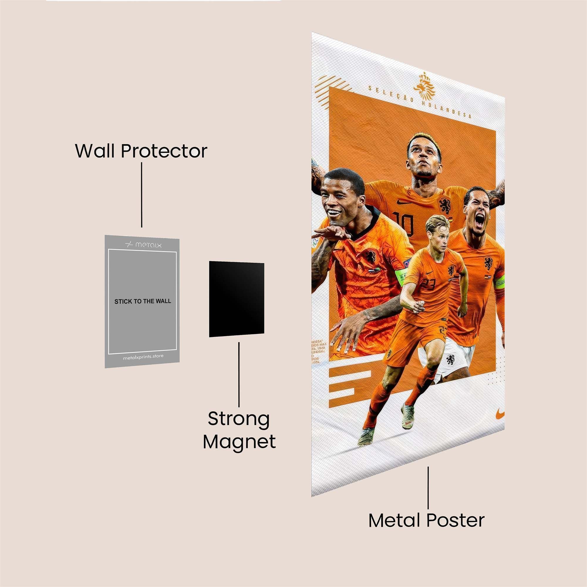 Oranje Triumph Safe Wall Magnetic / M