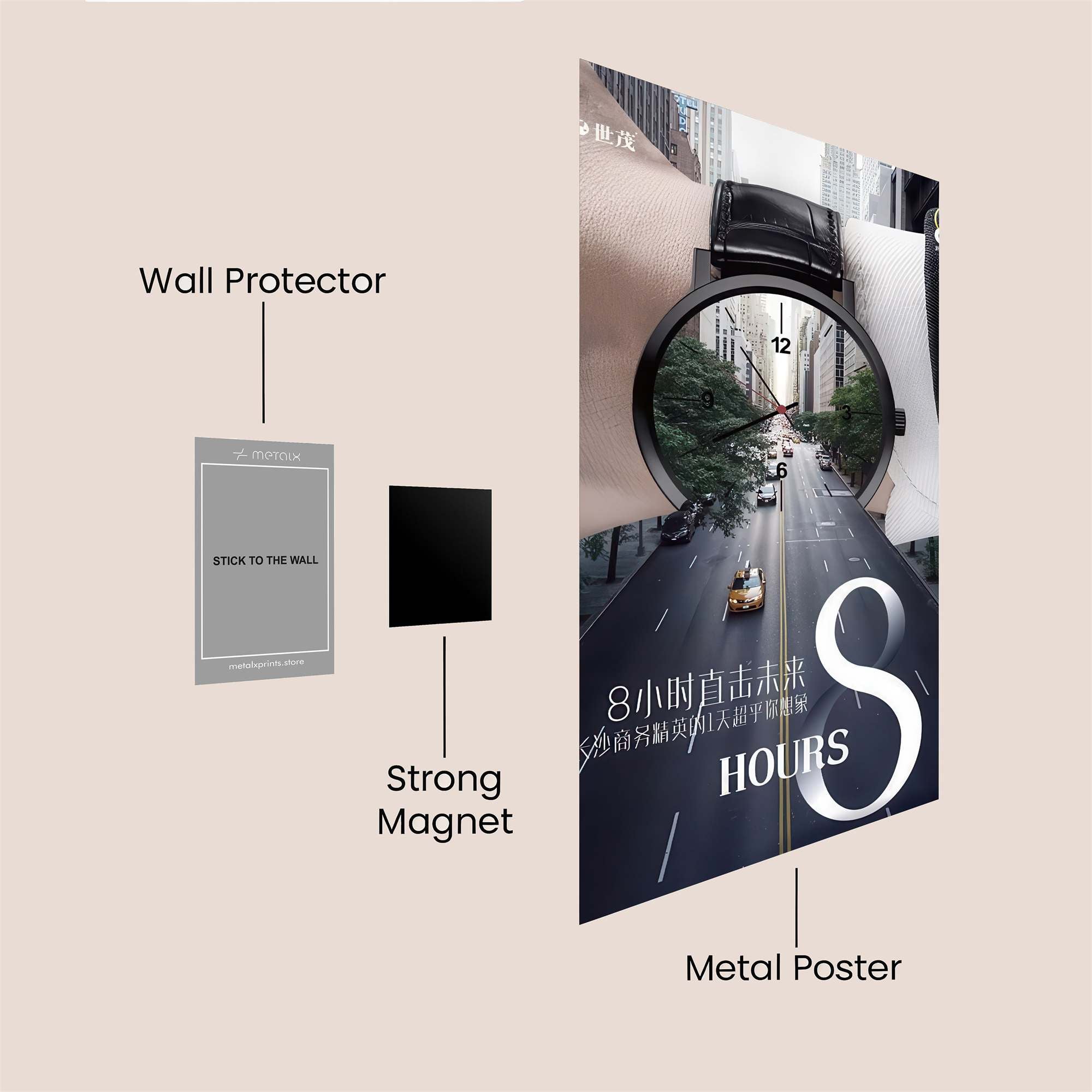 Time Journey Safe Wall Magnetic / M
