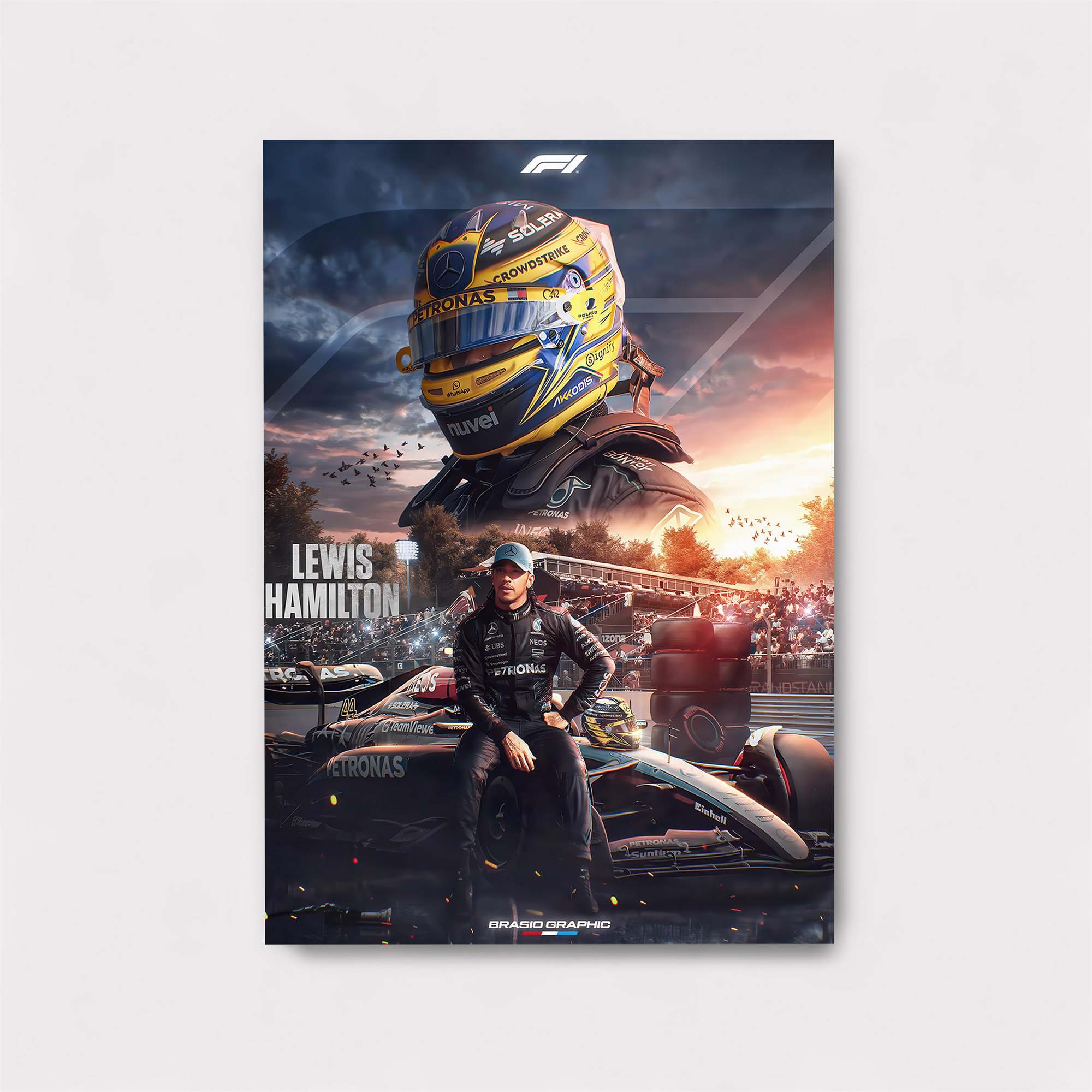 Lewis Hamilton - Velocity Safe Wall Magnetic / M
