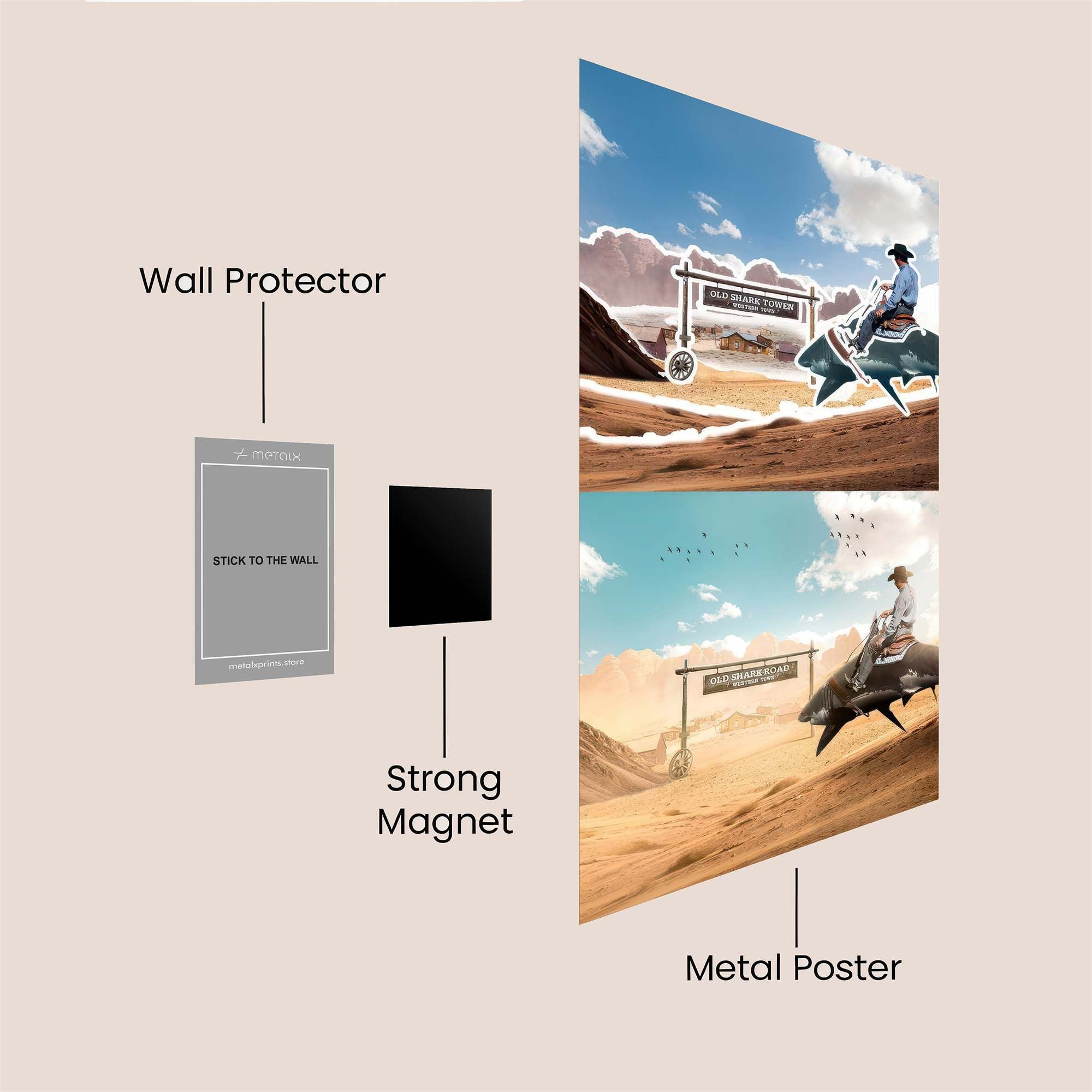 Cowboy Odyssey Safe Wall Magnetic / M