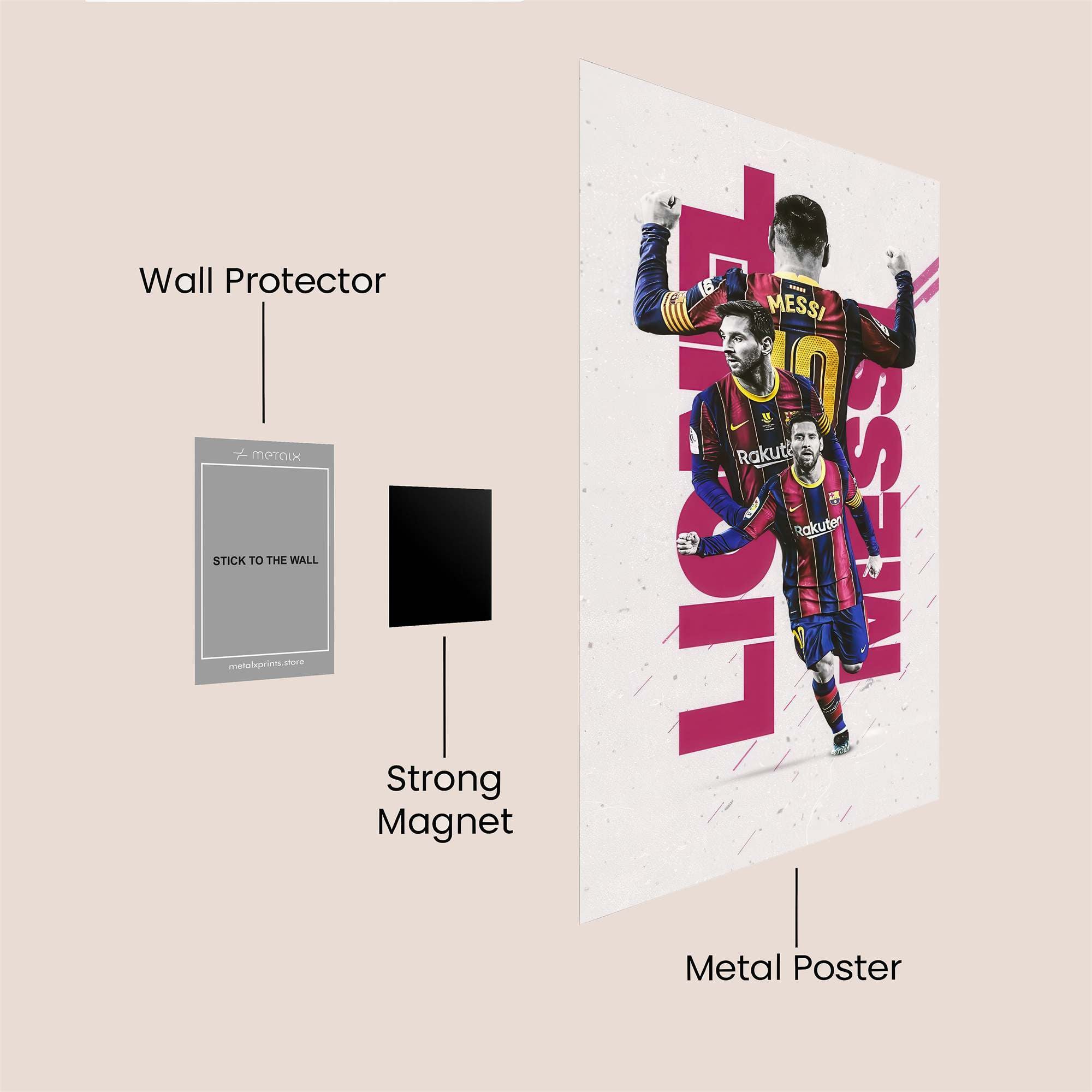 Messi Majestic Safe Wall Magnetic / M