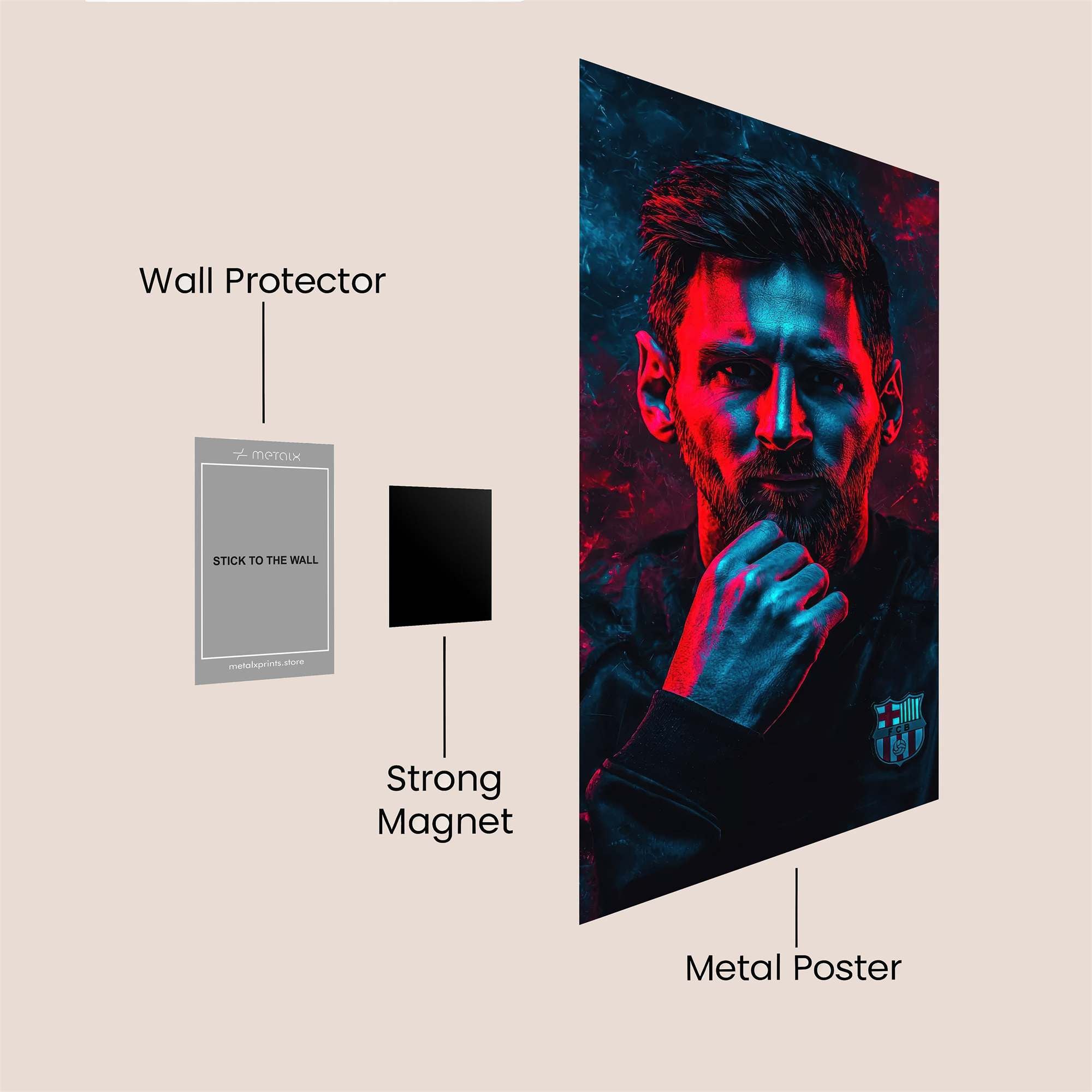 Messi Intensity Safe Wall Magnetic / M