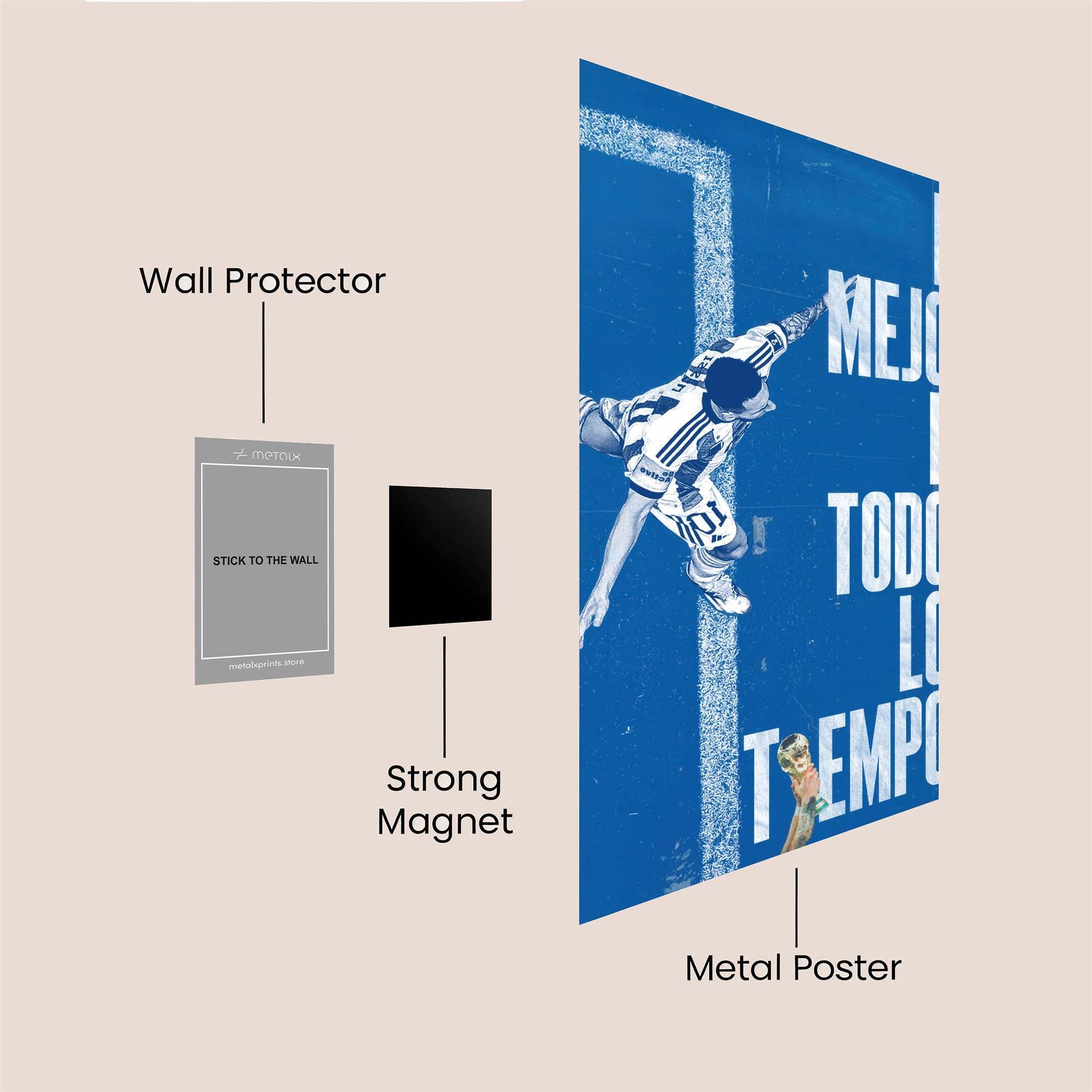 Messi Majestic Safe Wall Magnetic / M