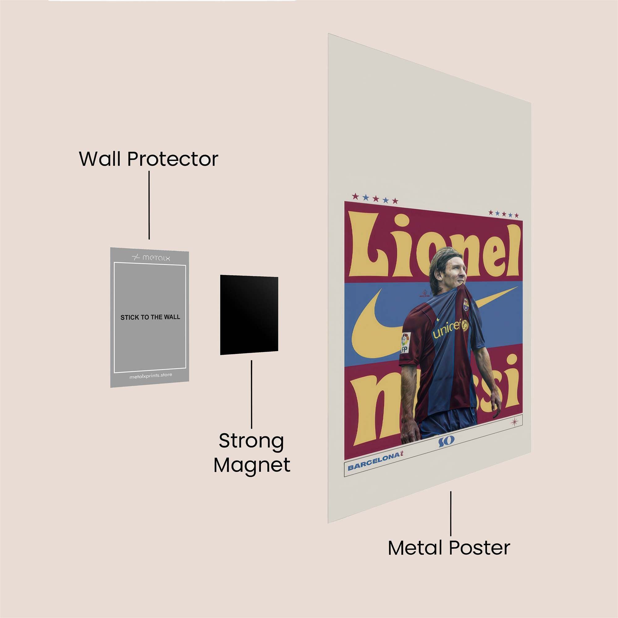 Messi Majestic Safe Wall Magnetic / M