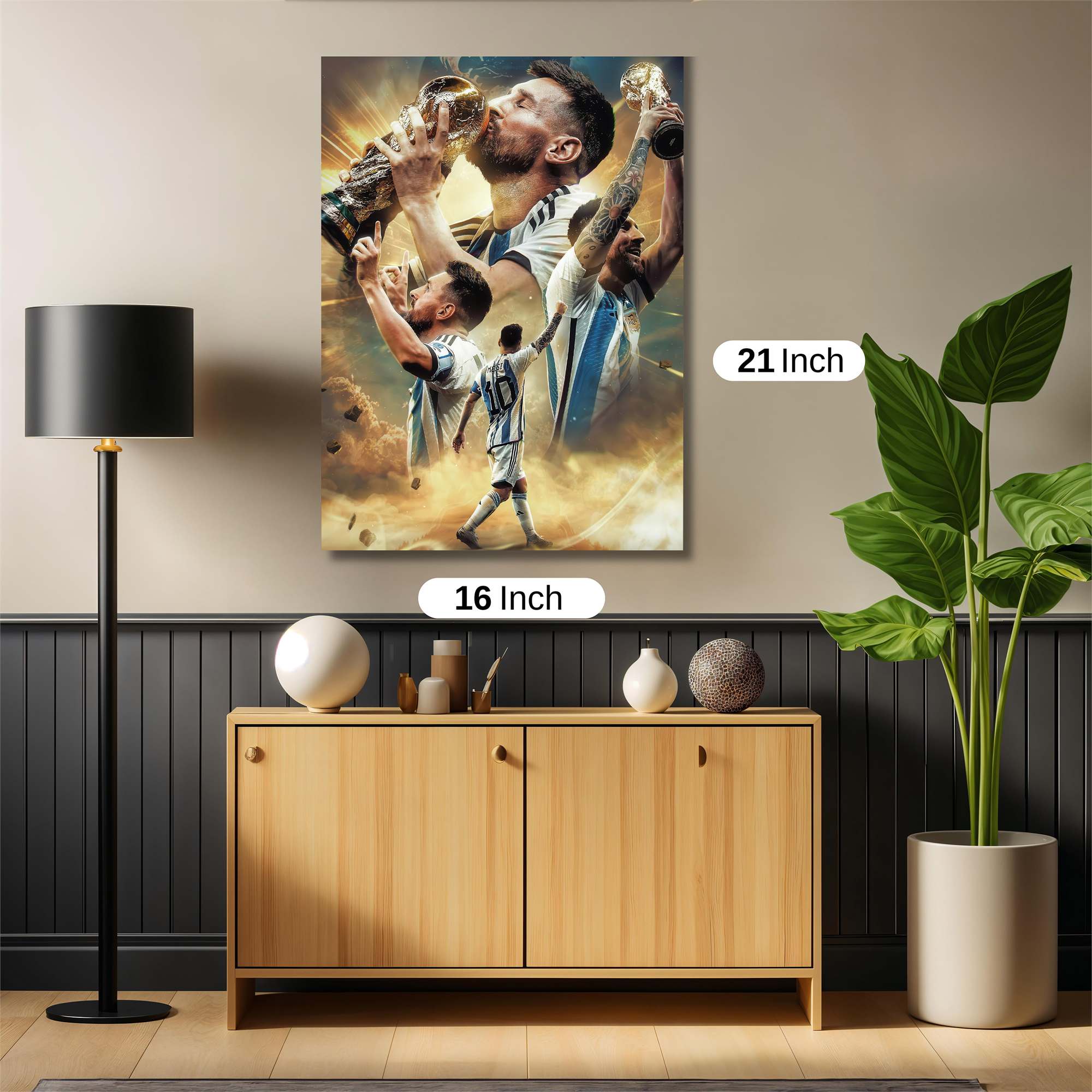 Messi Triumphant Safe Wall Magnetic / M