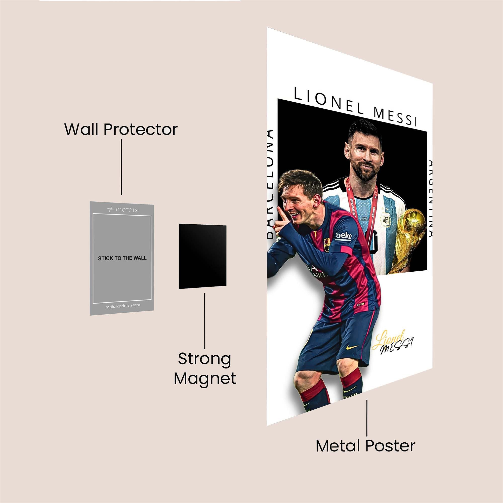 Messi Jubilant Safe Wall Magnetic / M