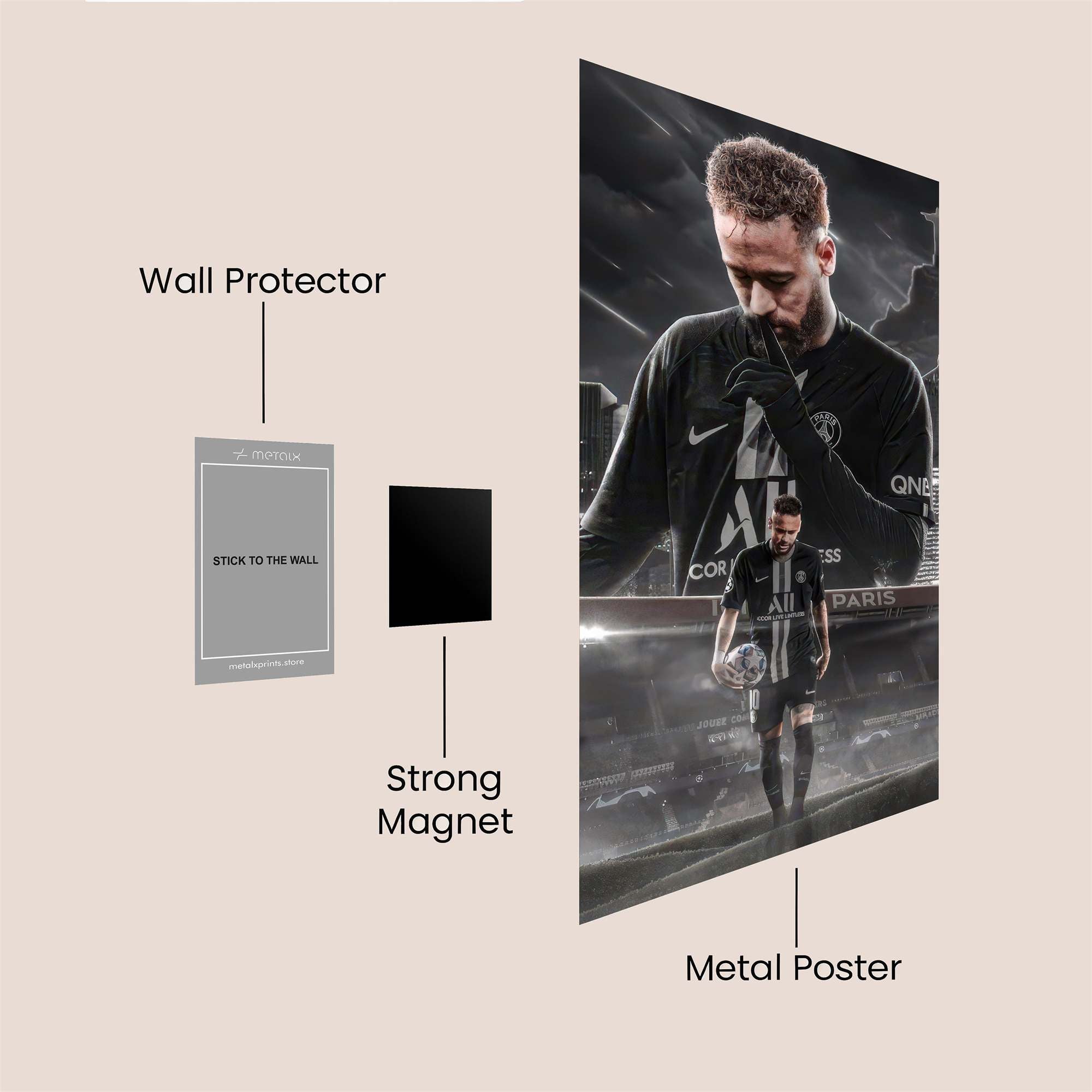 Neymar Nightfall Safe Wall Magnetic / M