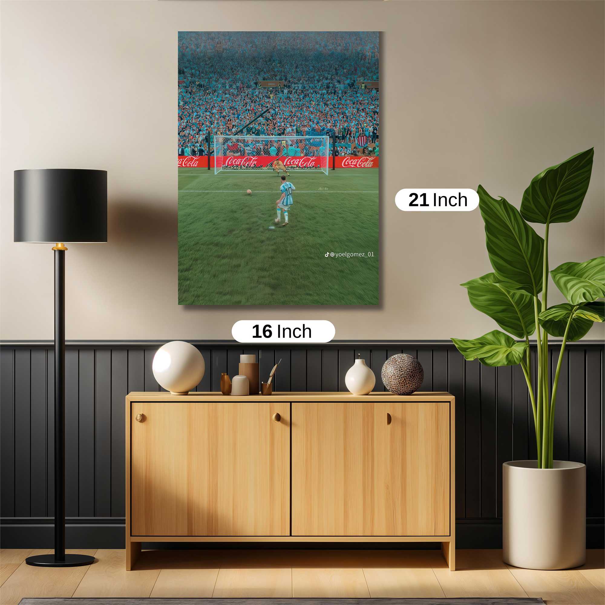 Messi Triumphant Safe Wall Magnetic / M