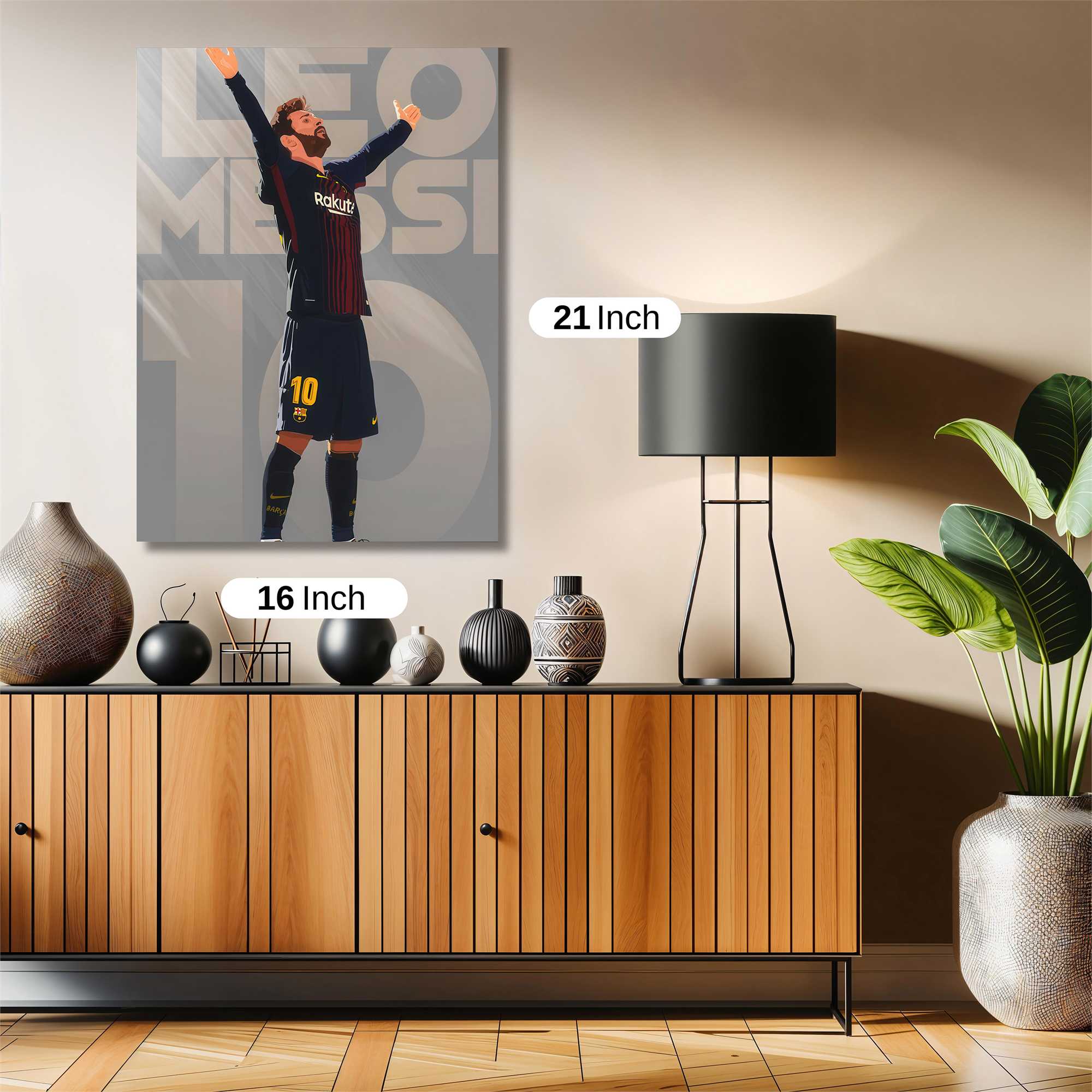 Messi Triumphant Safe Wall Magnetic / M