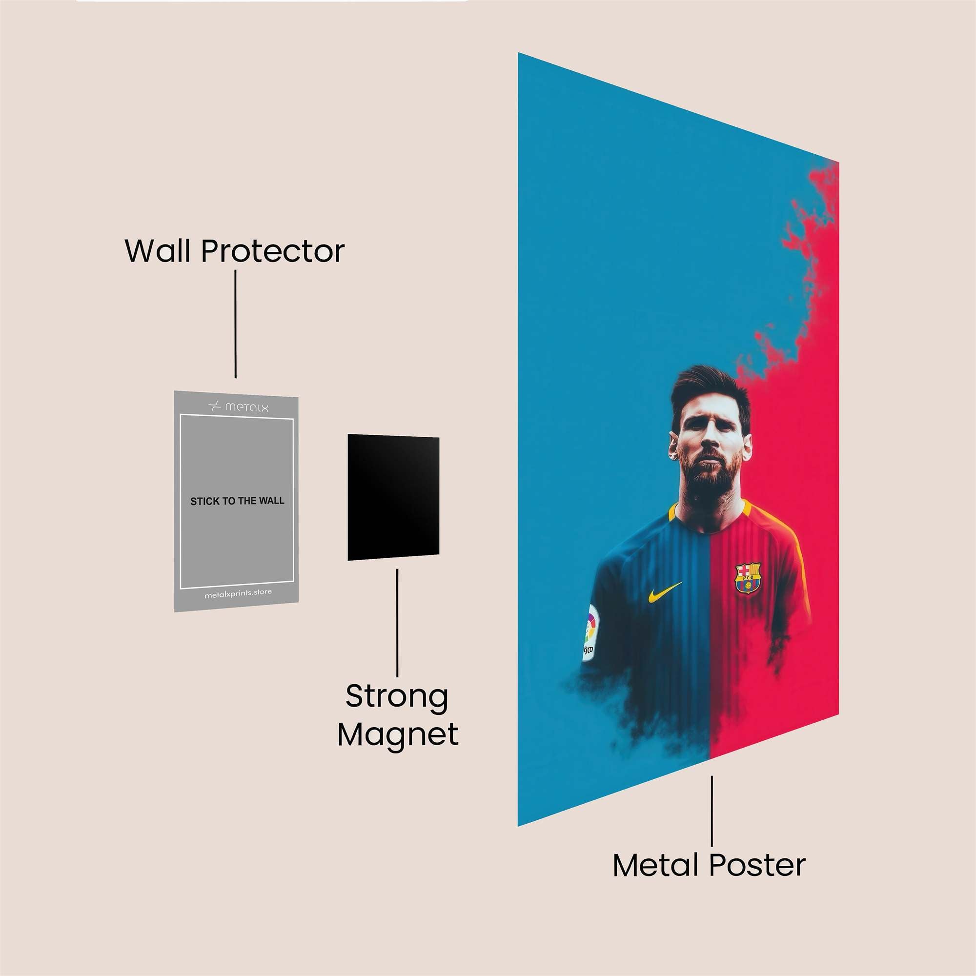 Messi Passion Safe Wall Magnetic / M