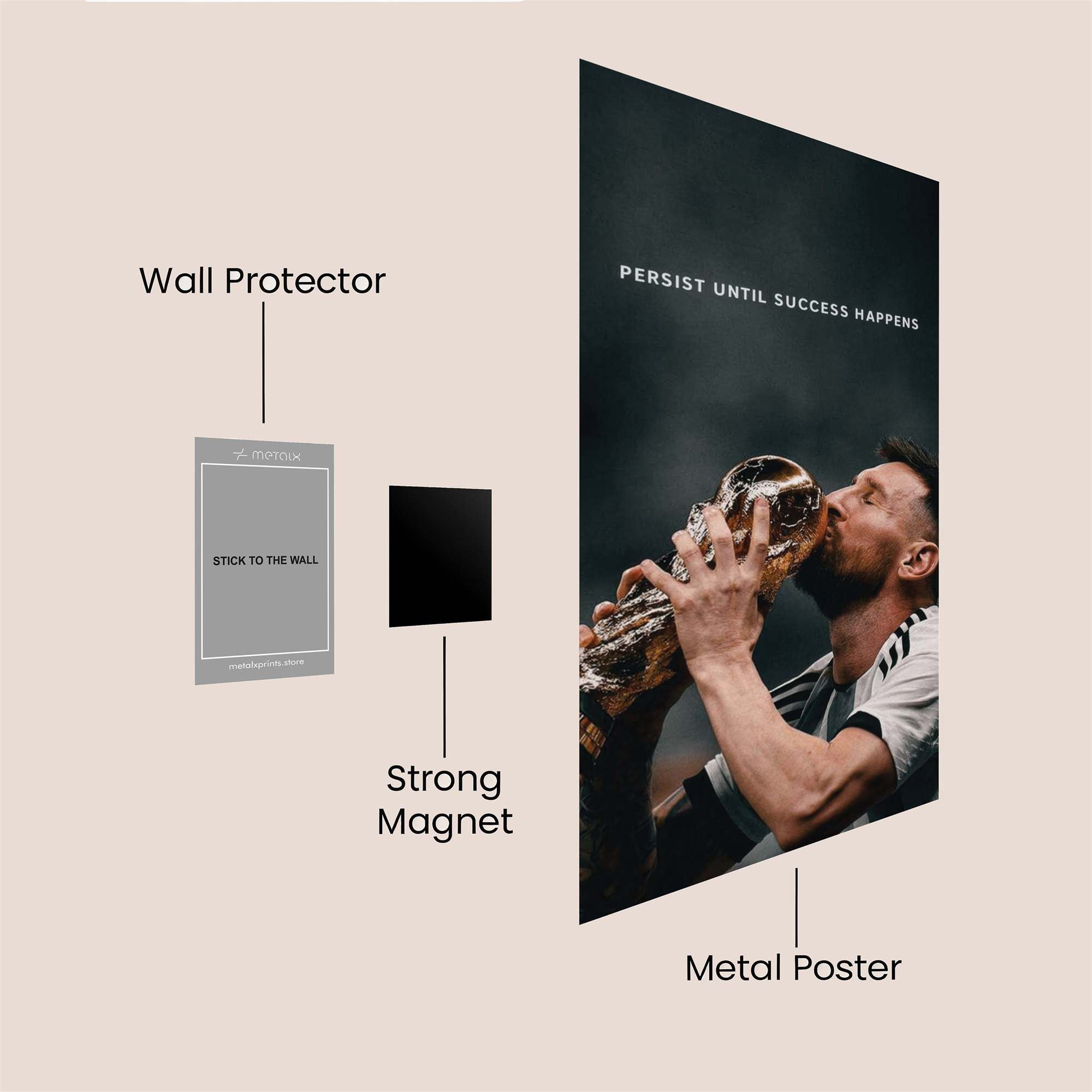 Messi Triumphant Safe Wall Magnetic / M