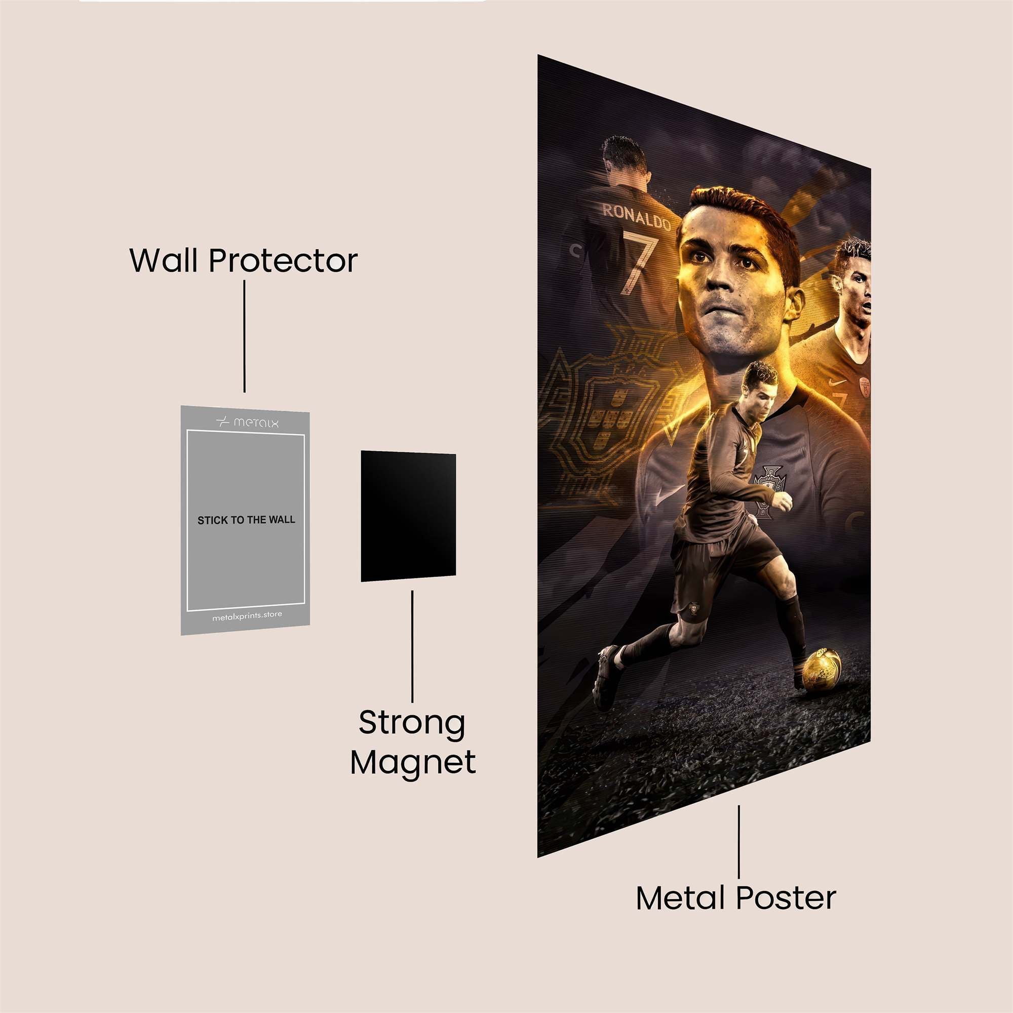 Ronaldo Radiant Safe Wall Magnetic / M