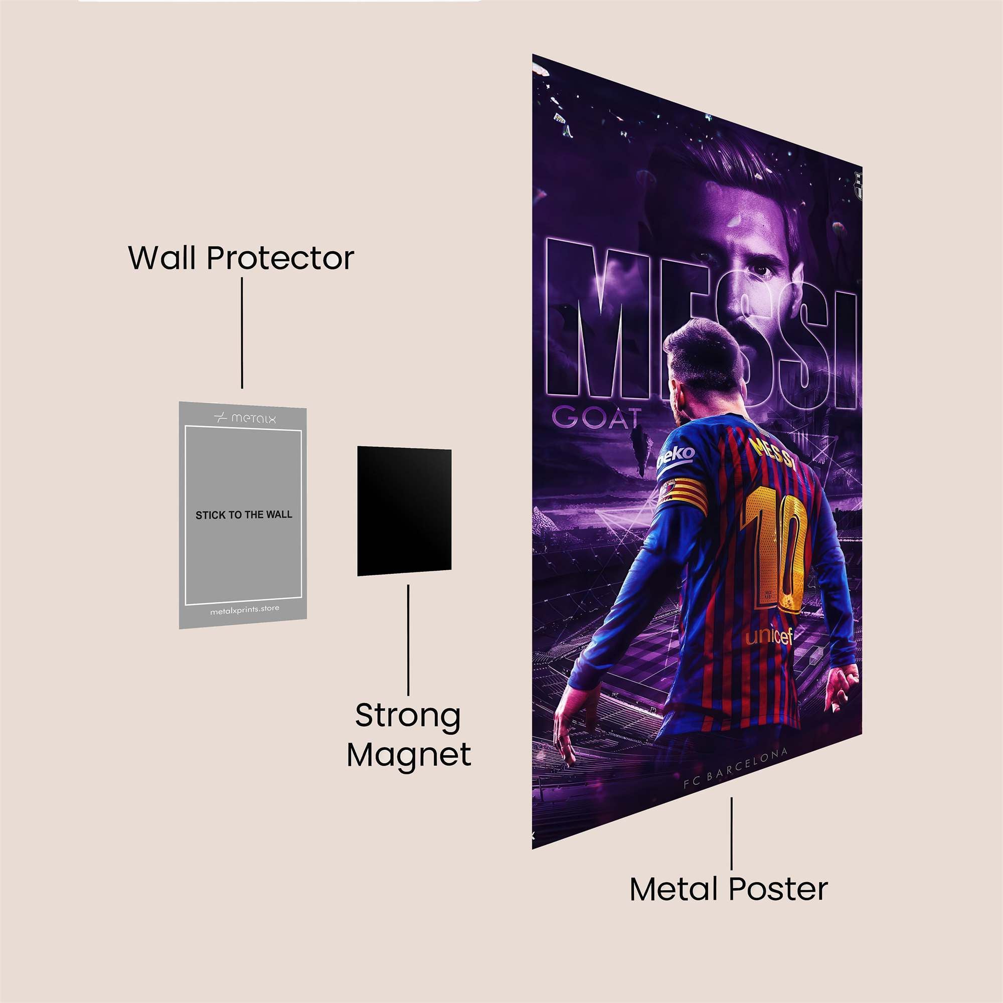 Messi Majestic Safe Wall Magnetic / M