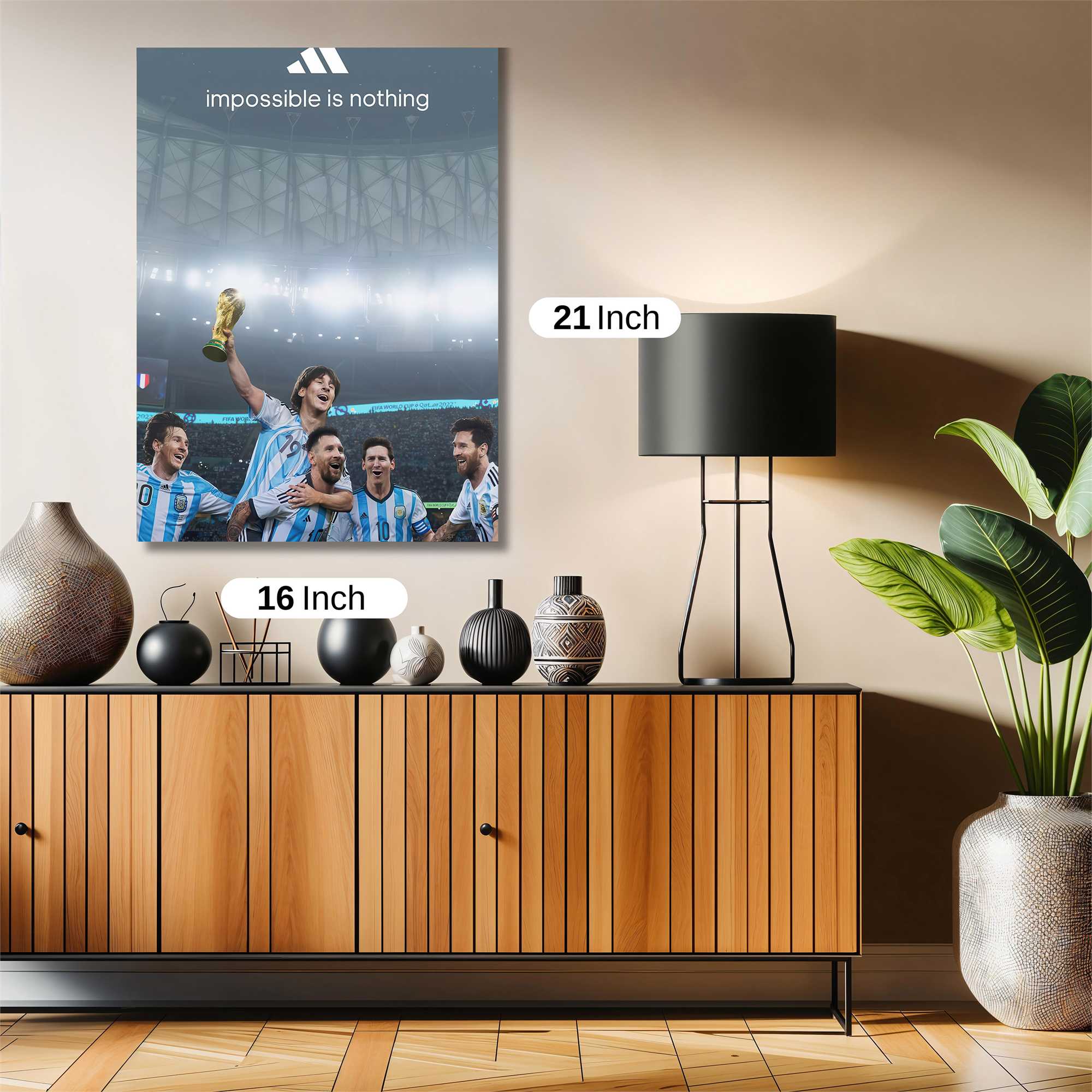 Messi Triumphant Safe Wall Magnetic / M