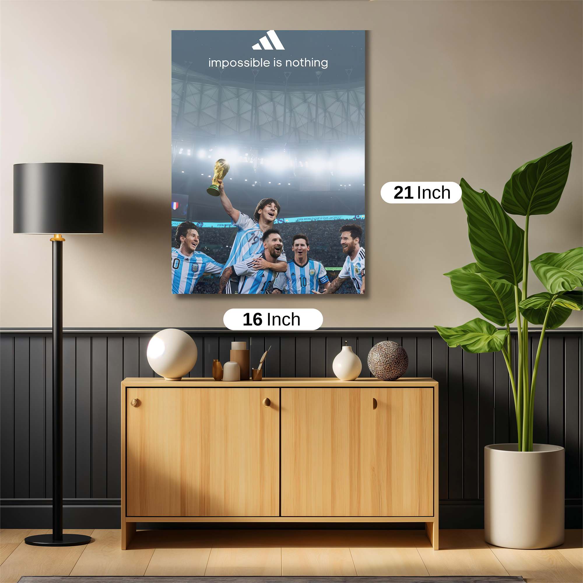 Messi Triumphant Safe Wall Magnetic / M