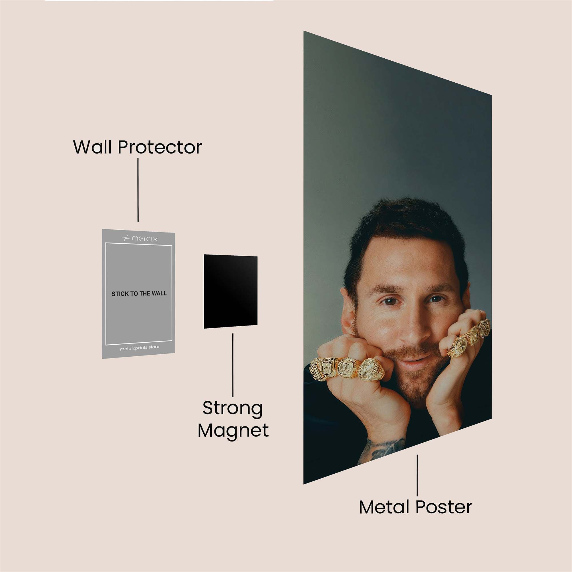 Messi Regal Safe Wall Magnetic / M