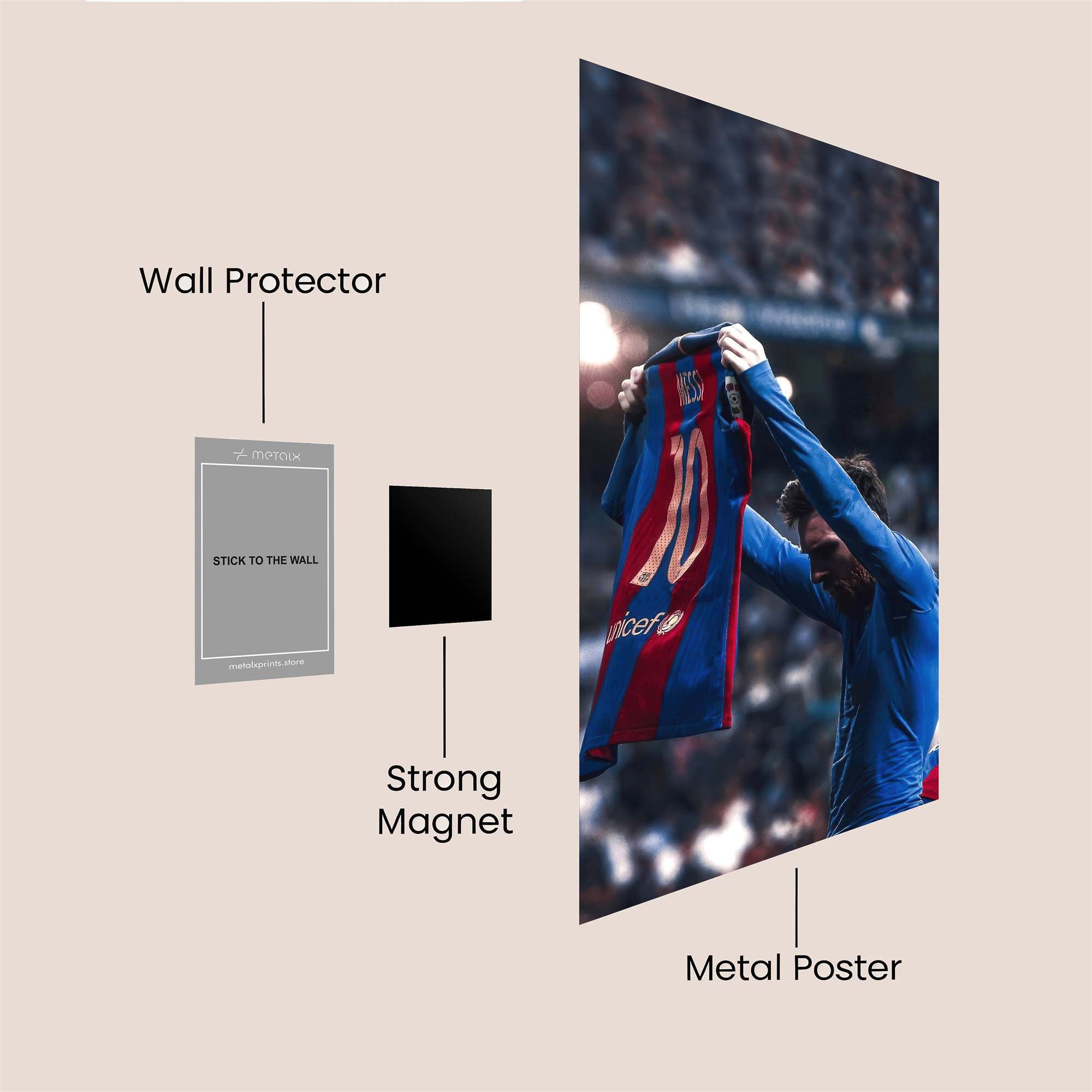 Messi Farewell Safe Wall Magnetic / M