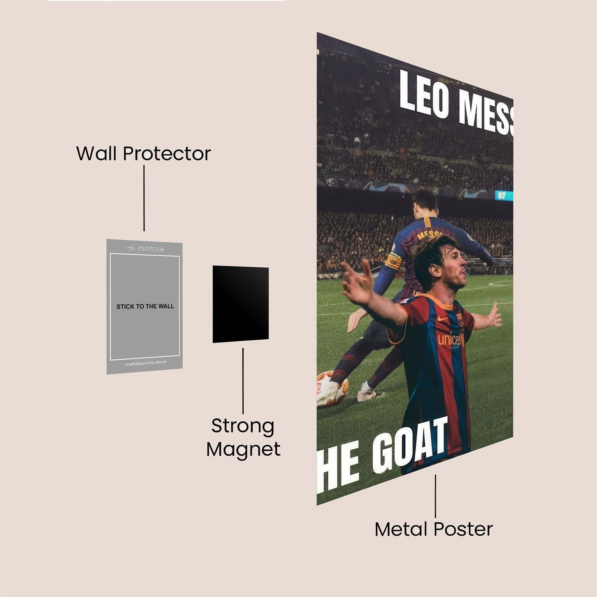 Messi Majestic Safe Wall Magnetic / M