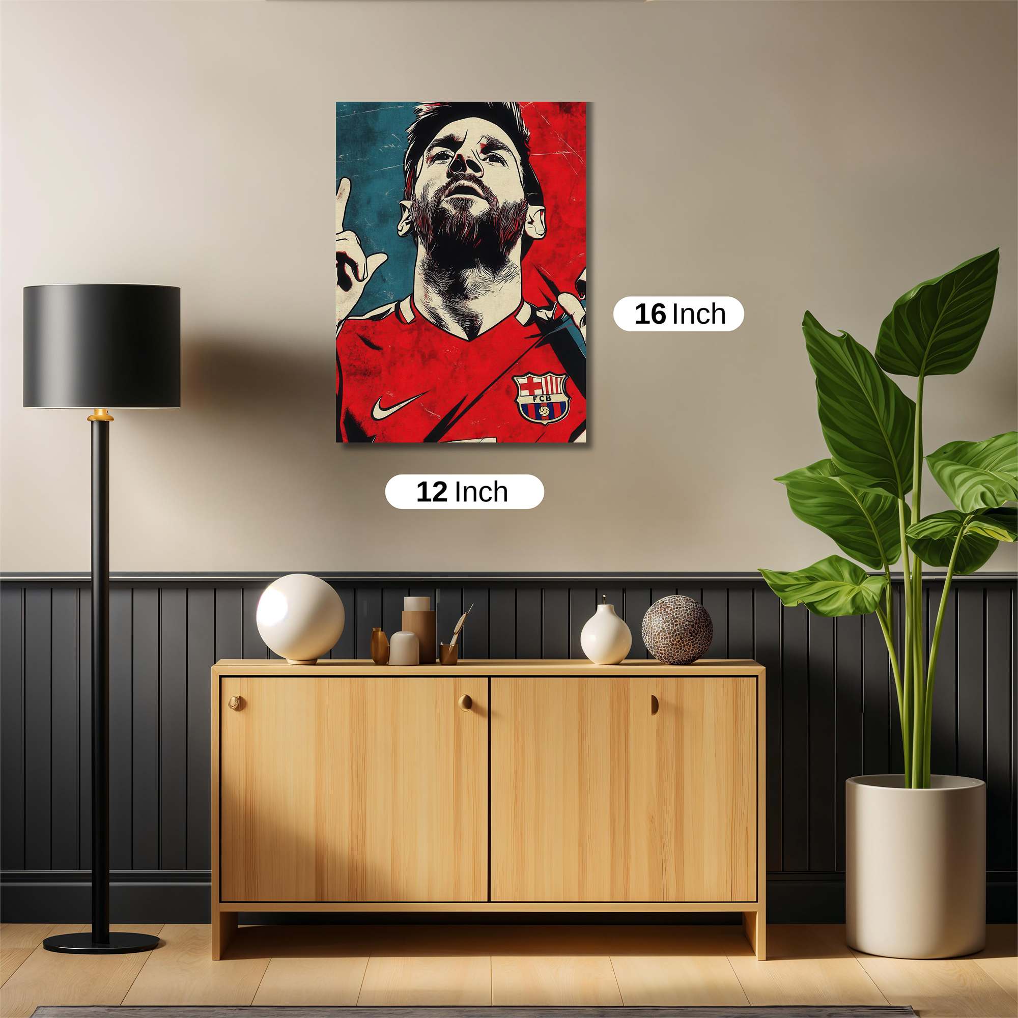 Messi Triumphant Safe Wall Magnetic / M