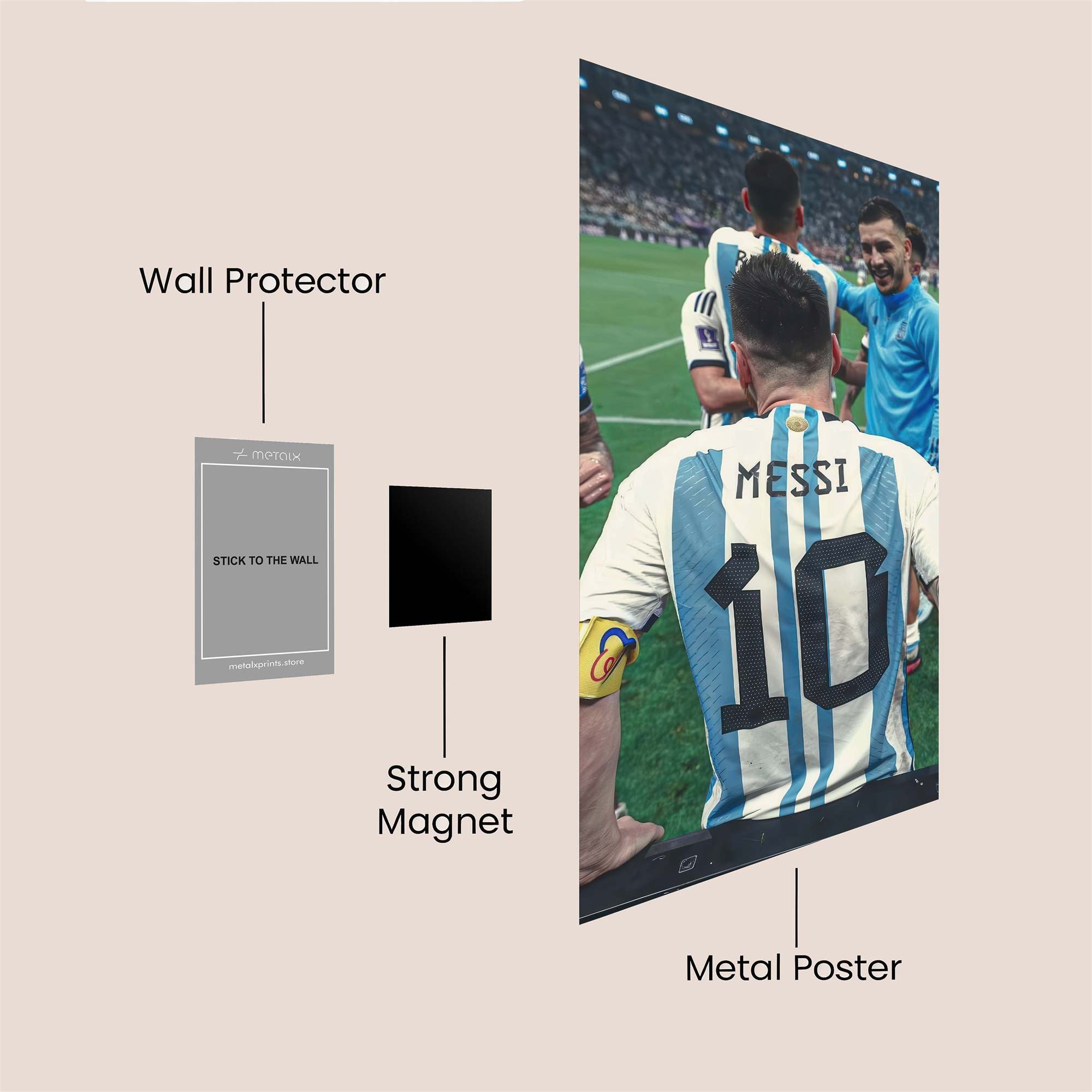Messi Majestic Safe Wall Magnetic / M
