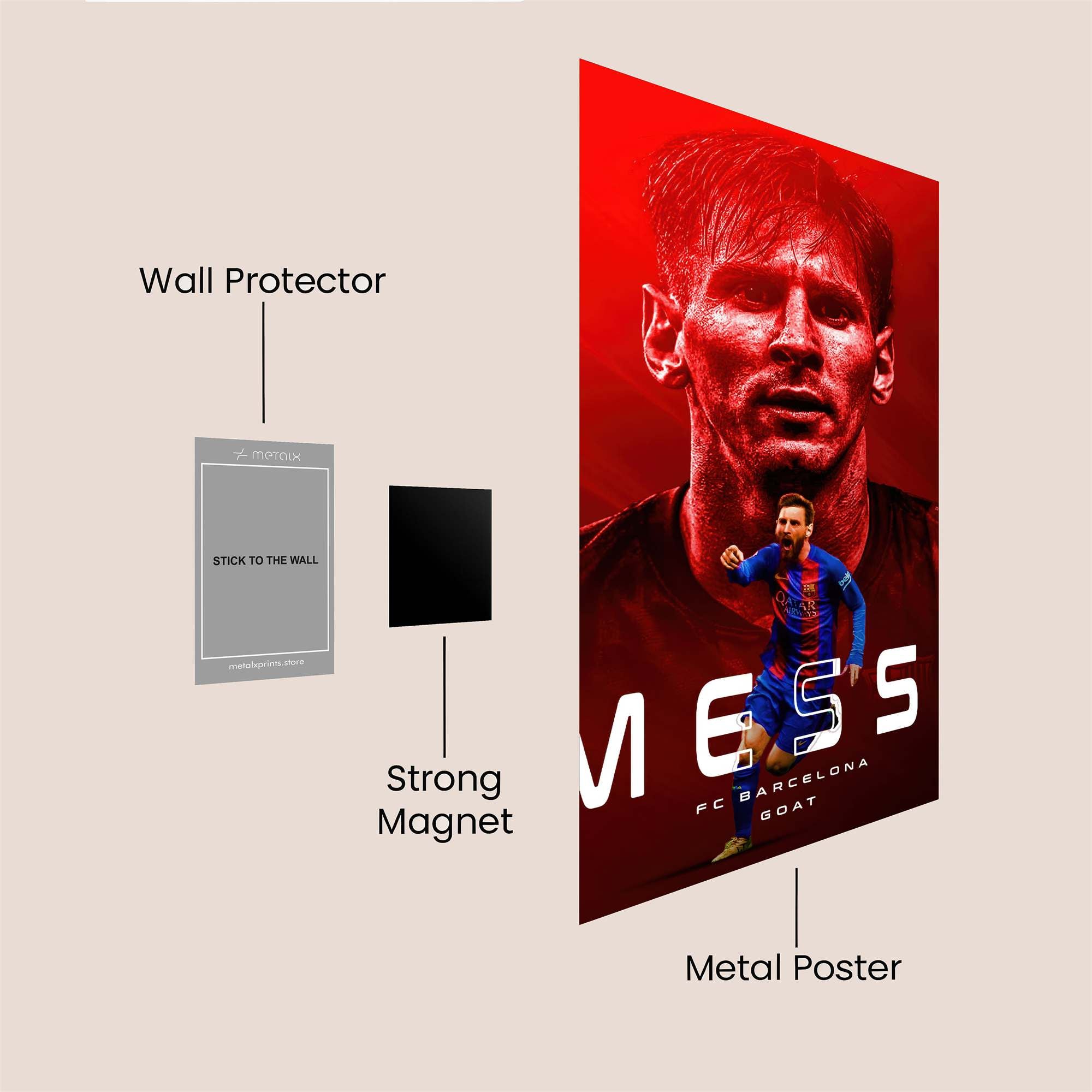 Messi Majestic Safe Wall Magnetic / M
