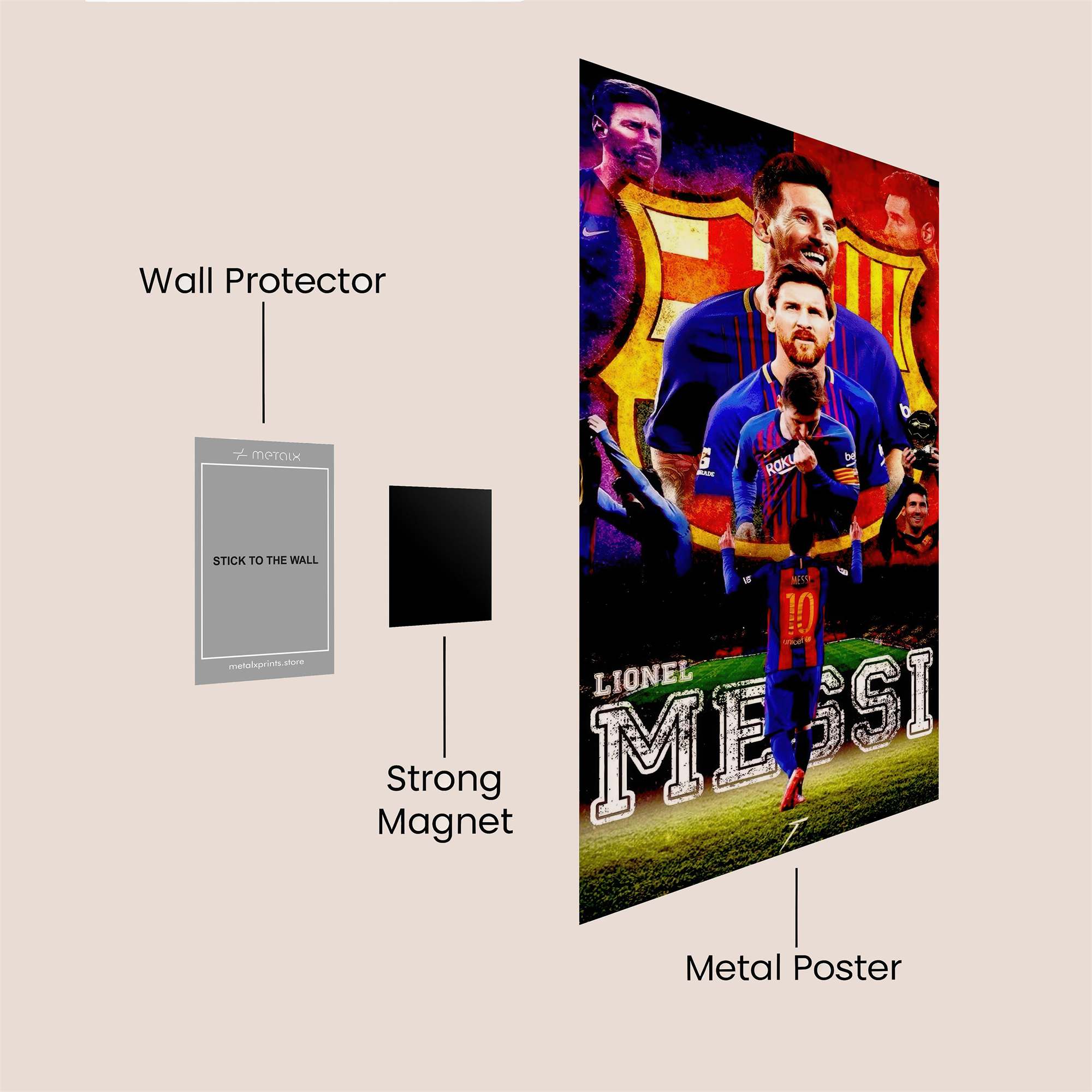 Messi Majestic Safe Wall Magnetic / M