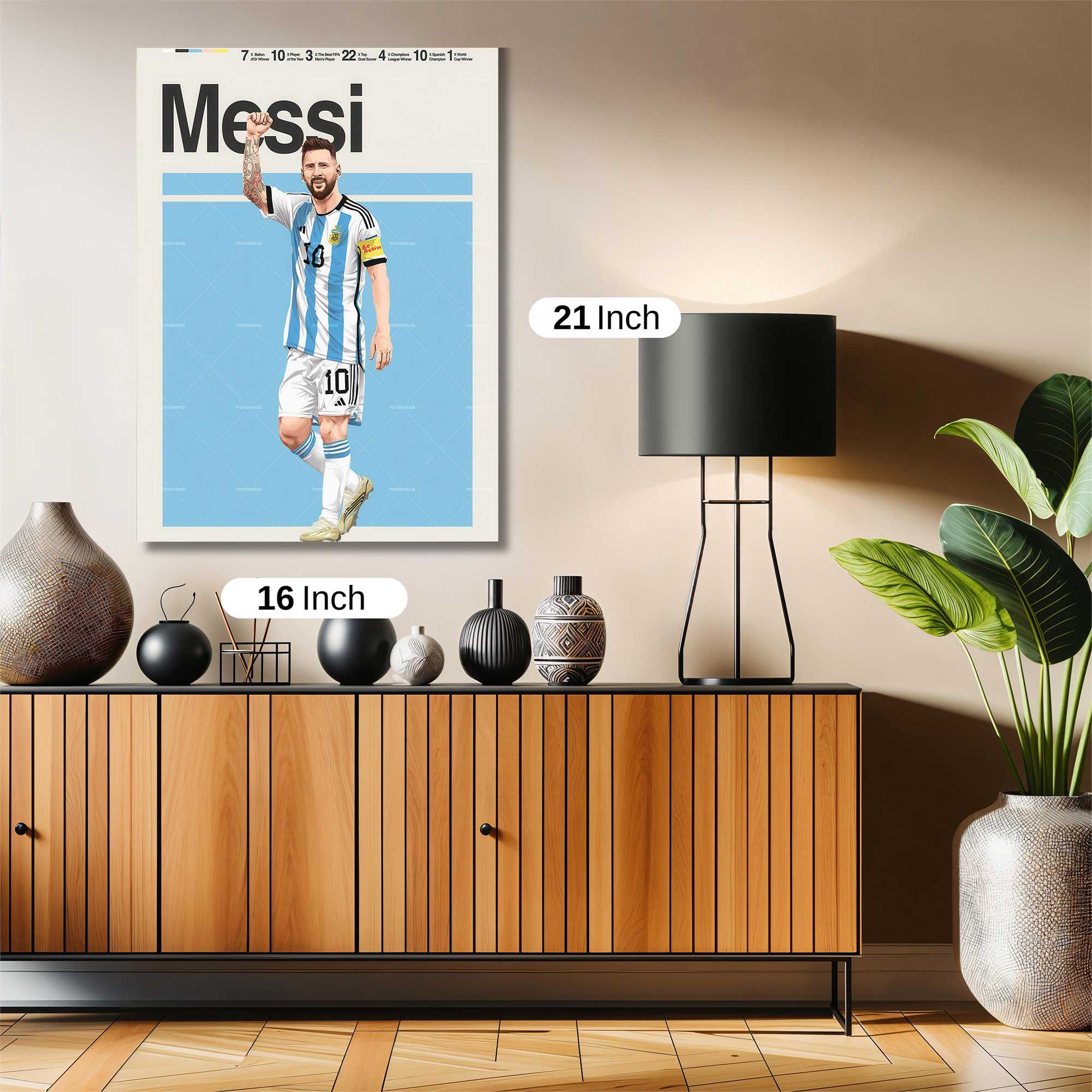 Messi Triumphant Safe Wall Magnetic / M