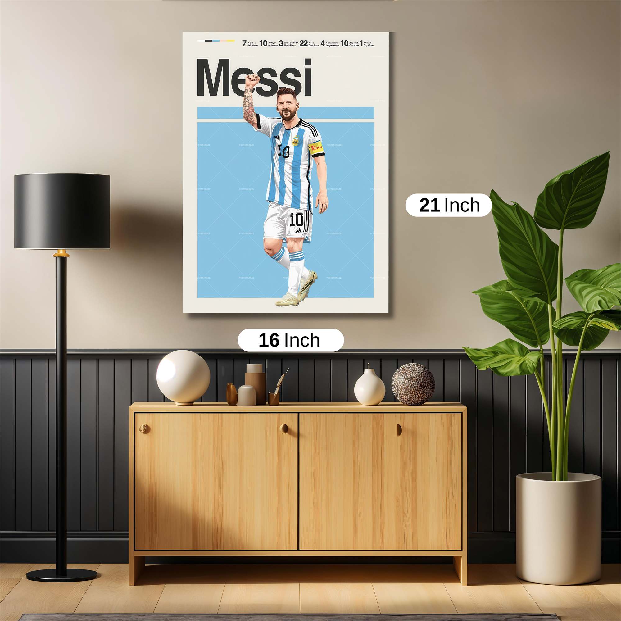 Messi Triumphant Safe Wall Magnetic / M