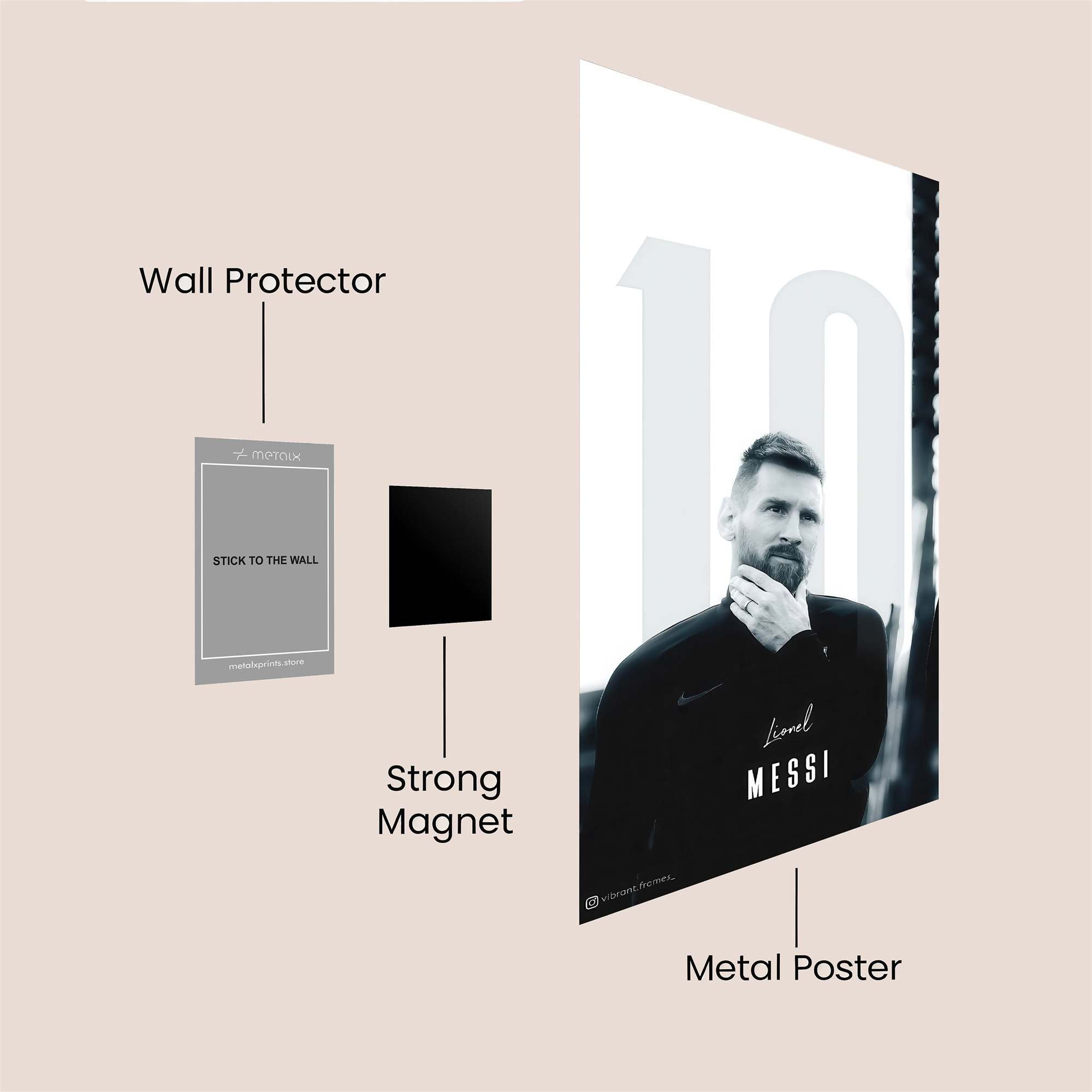 Messi Majestic Safe Wall Magnetic / M