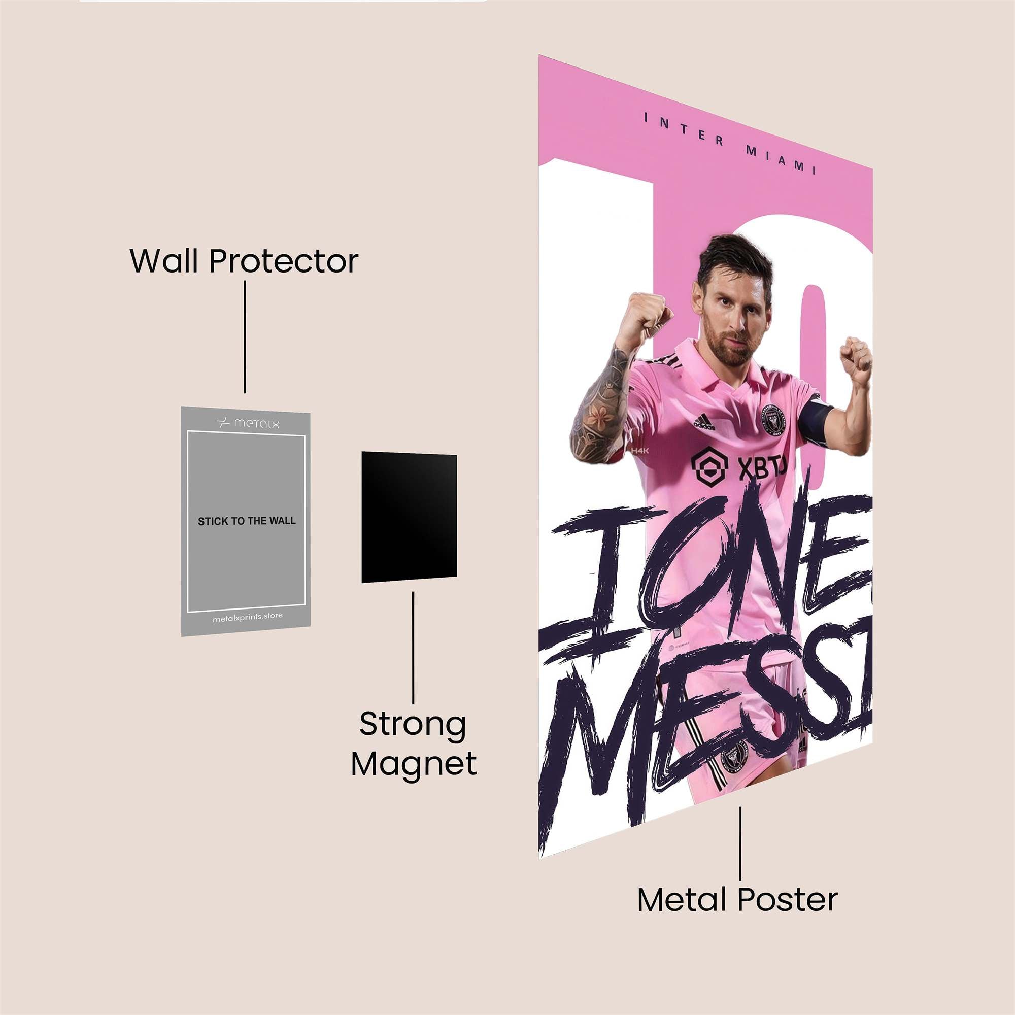 Messi Majestic Safe Wall Magnetic / M