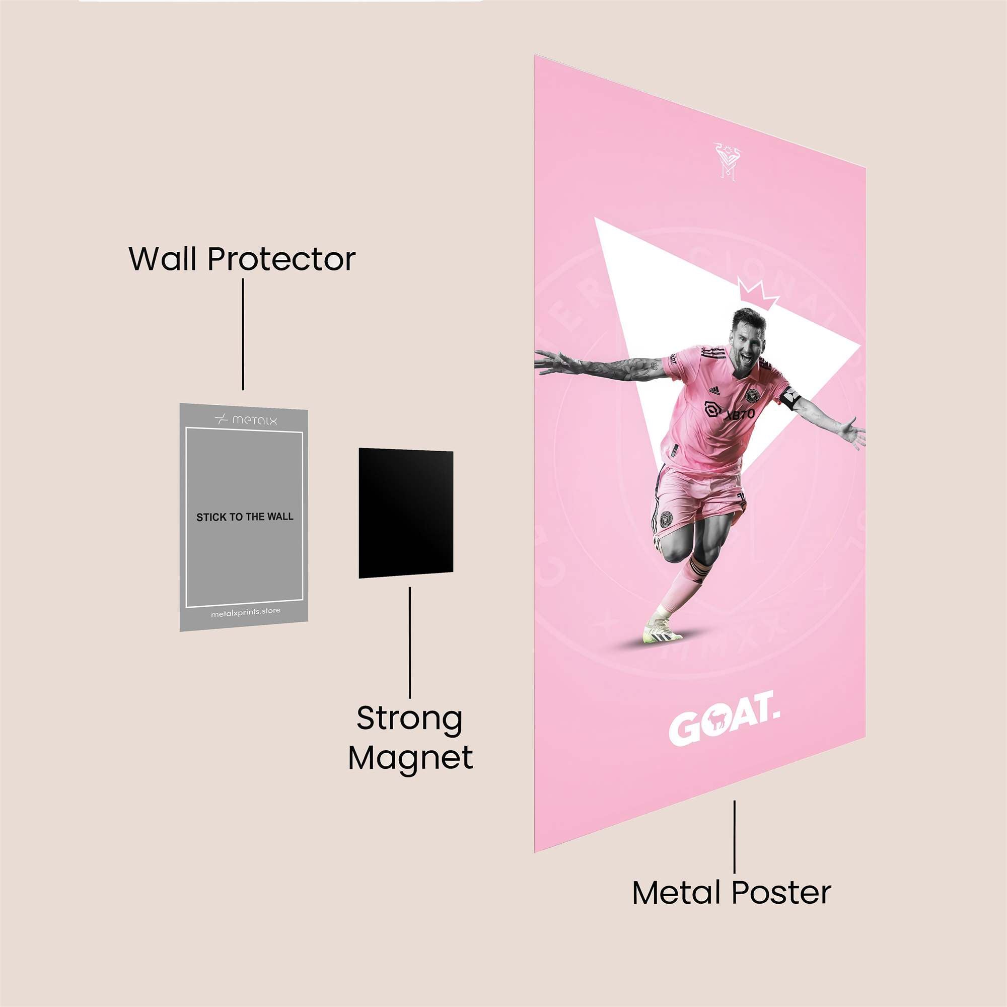 Messi Majestic Safe Wall Magnetic / M