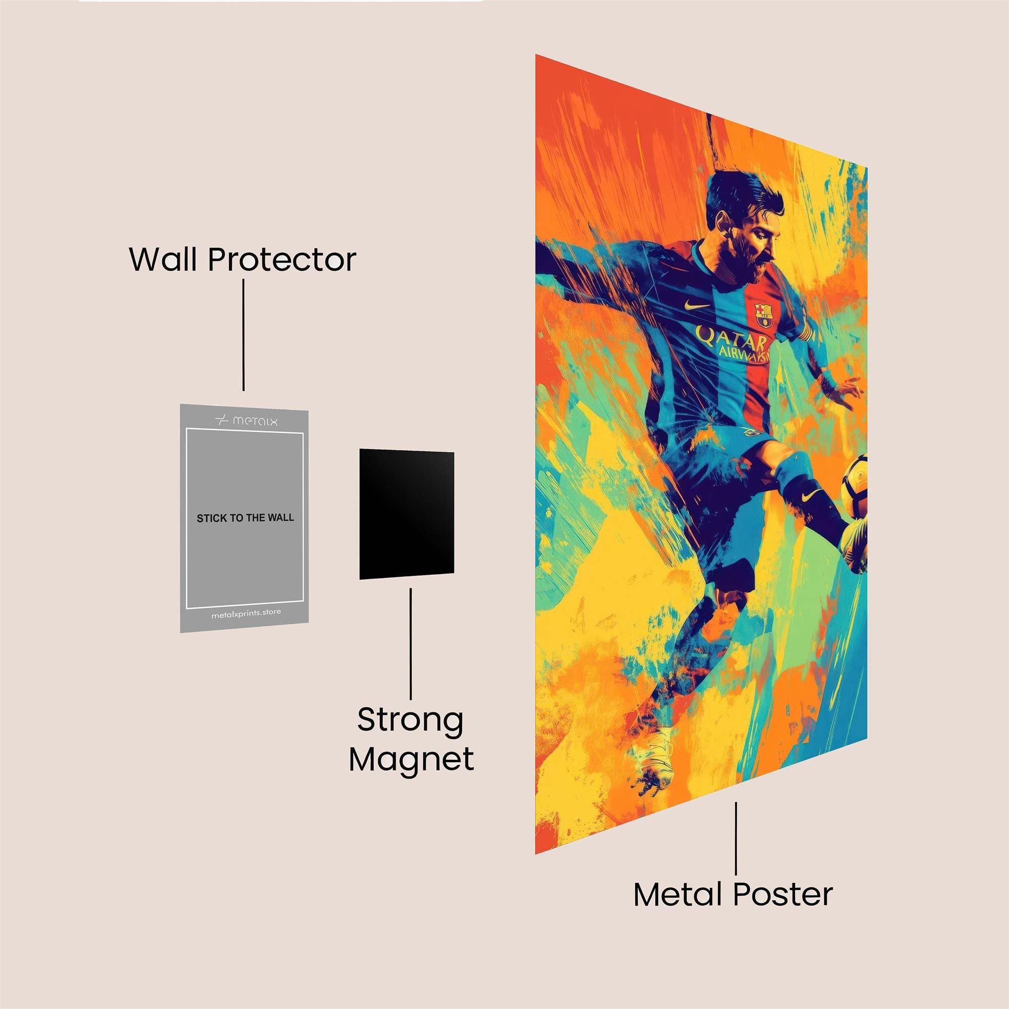 Messi Dynamic Safe Wall Magnetic / M