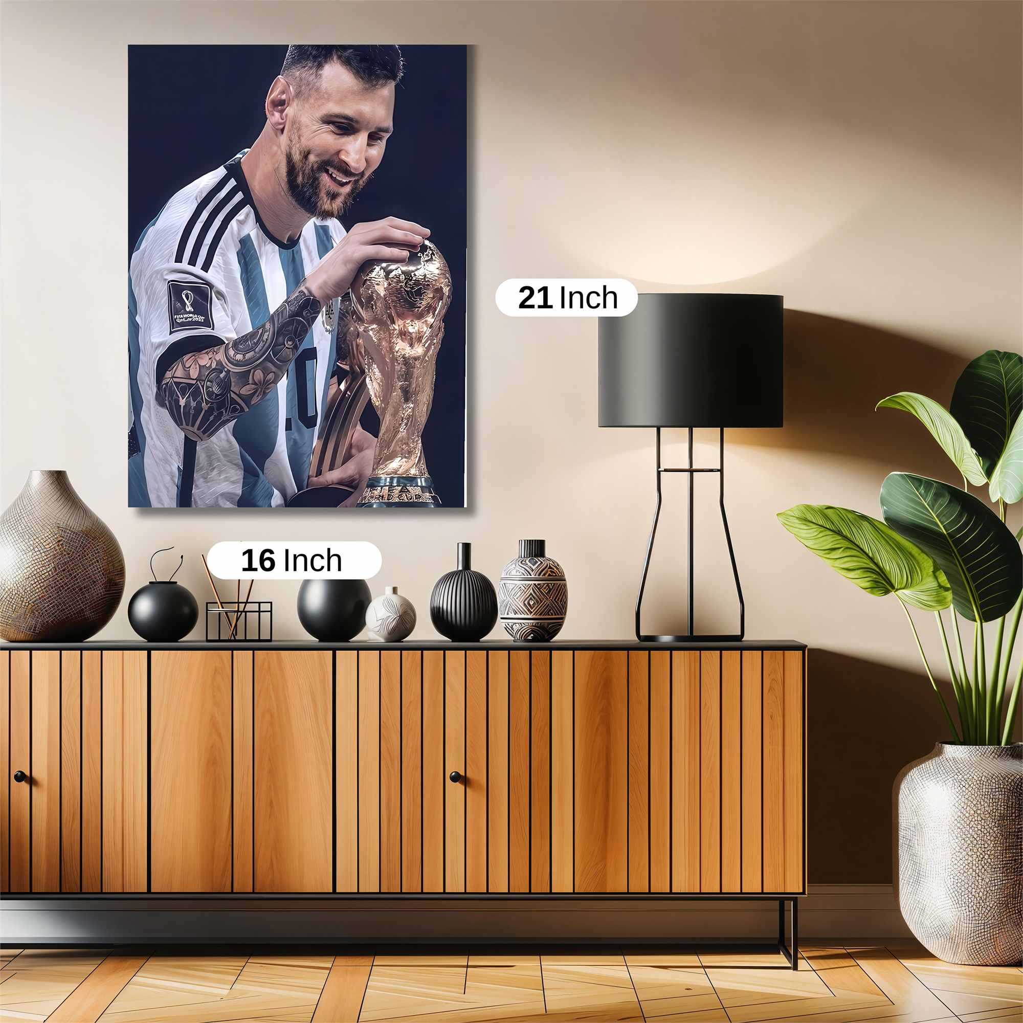 Messi Triumphant Safe Wall Magnetic / M