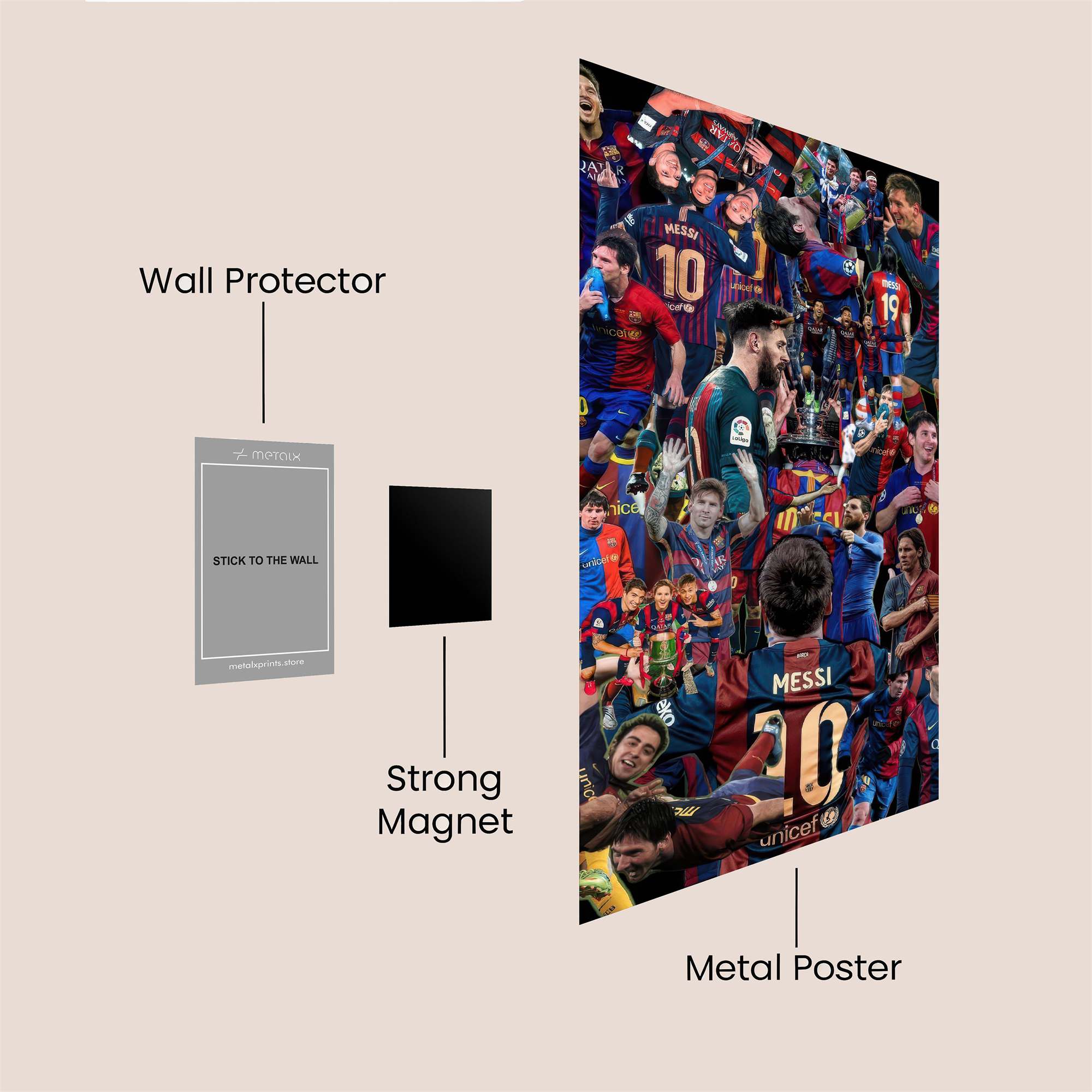 Messi Triumphant Safe Wall Magnetic / M