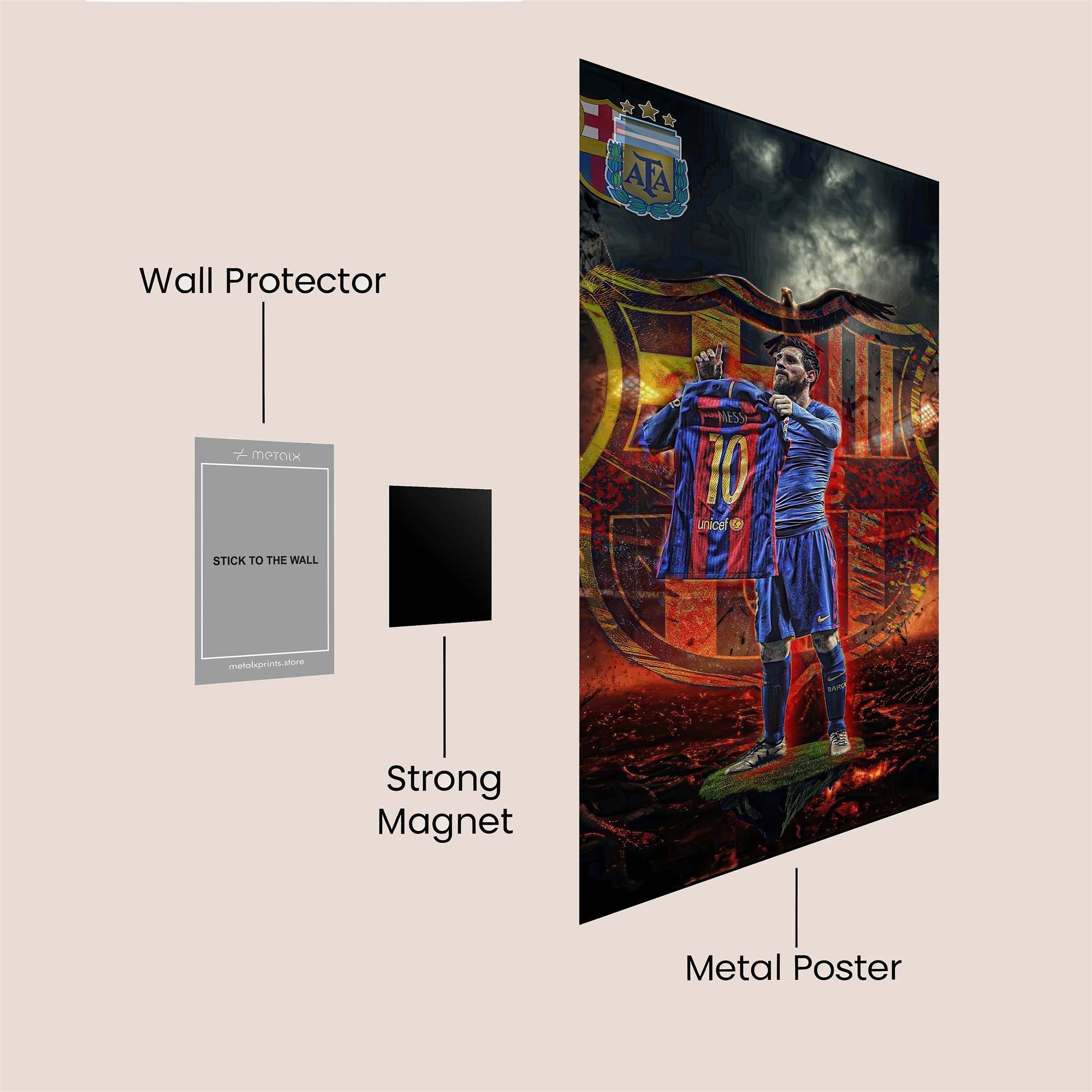 Messi Majestic Safe Wall Magnetic / M