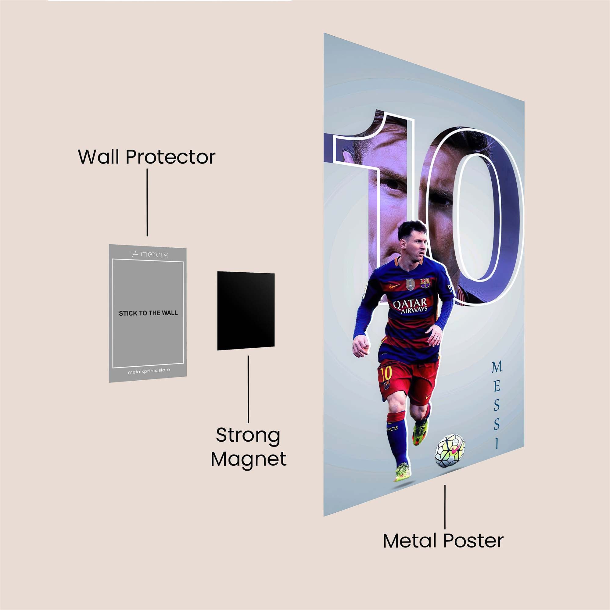 Messi Marvel Safe Wall Magnetic / M