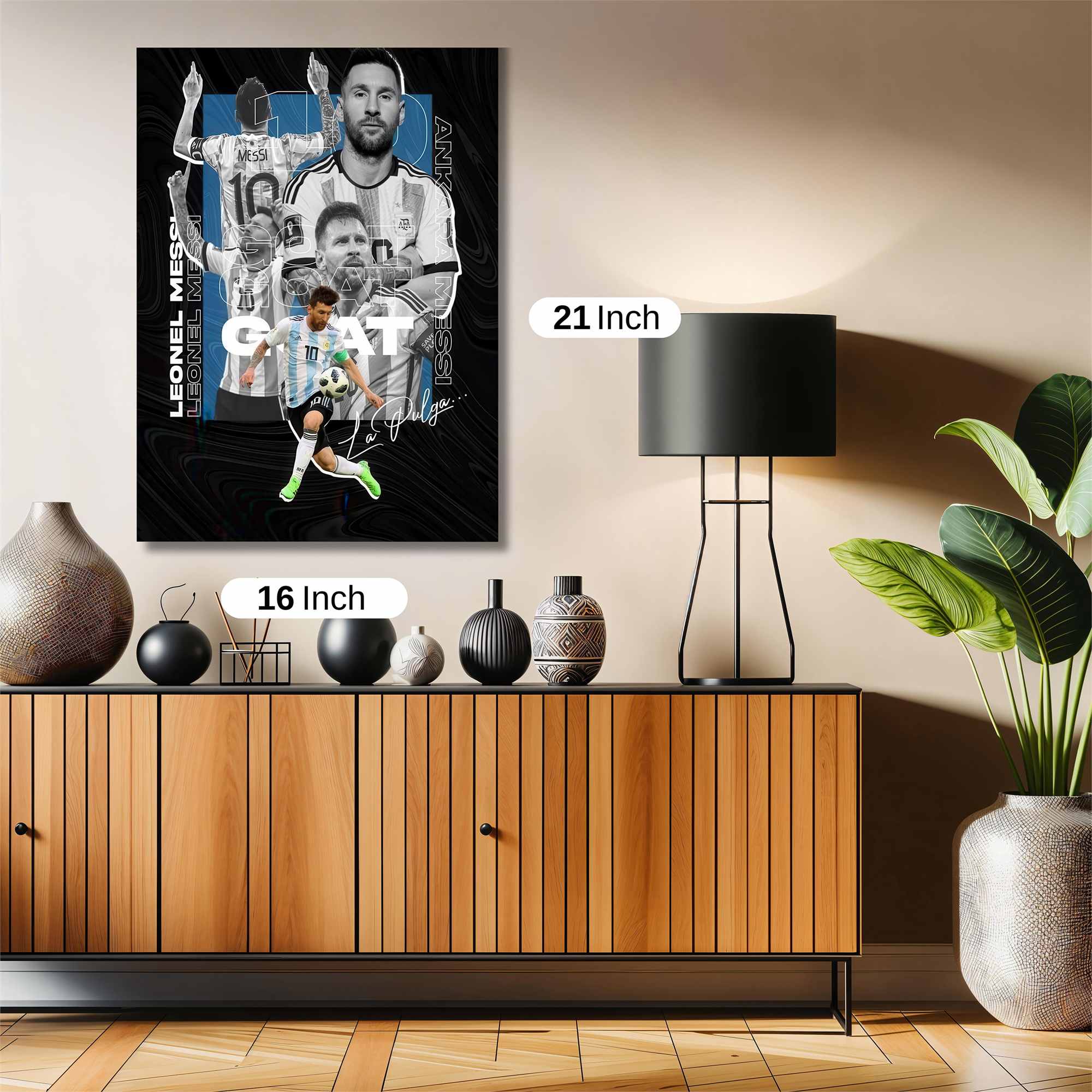 Messi Triumphant Safe Wall Magnetic / M