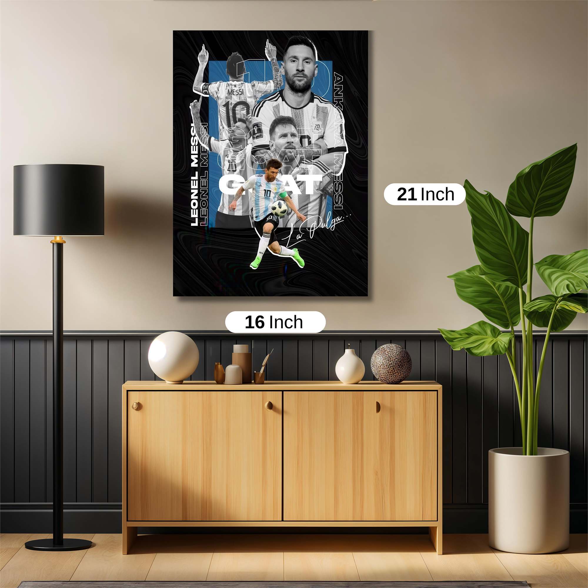 Messi Triumphant Safe Wall Magnetic / M