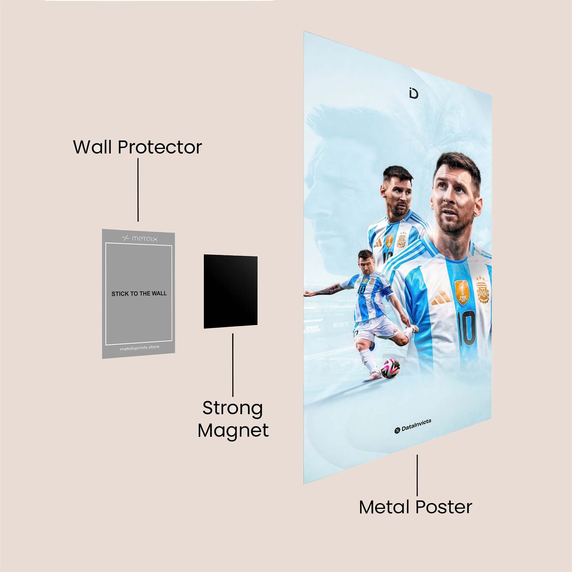 Messi Majestic Safe Wall Magnetic / M
