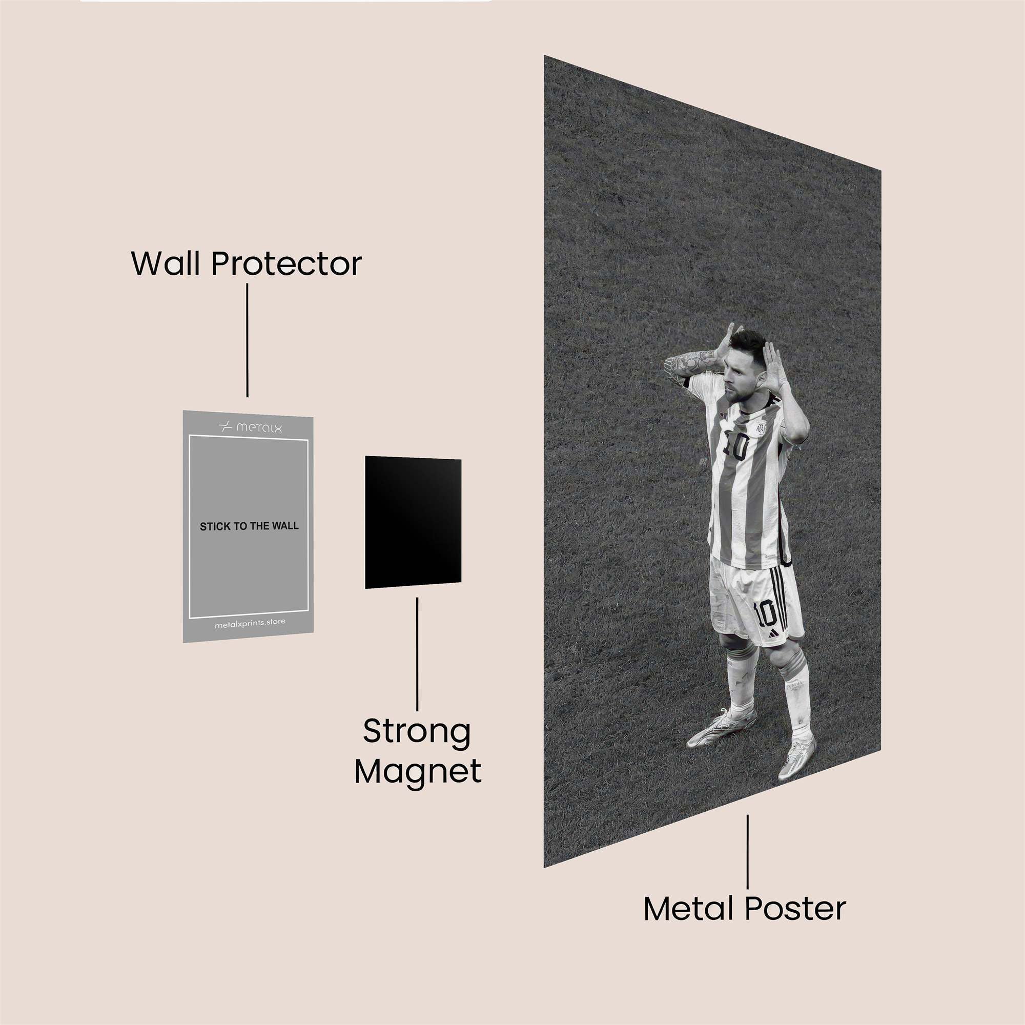 Messi Despair Safe Wall Magnetic / M